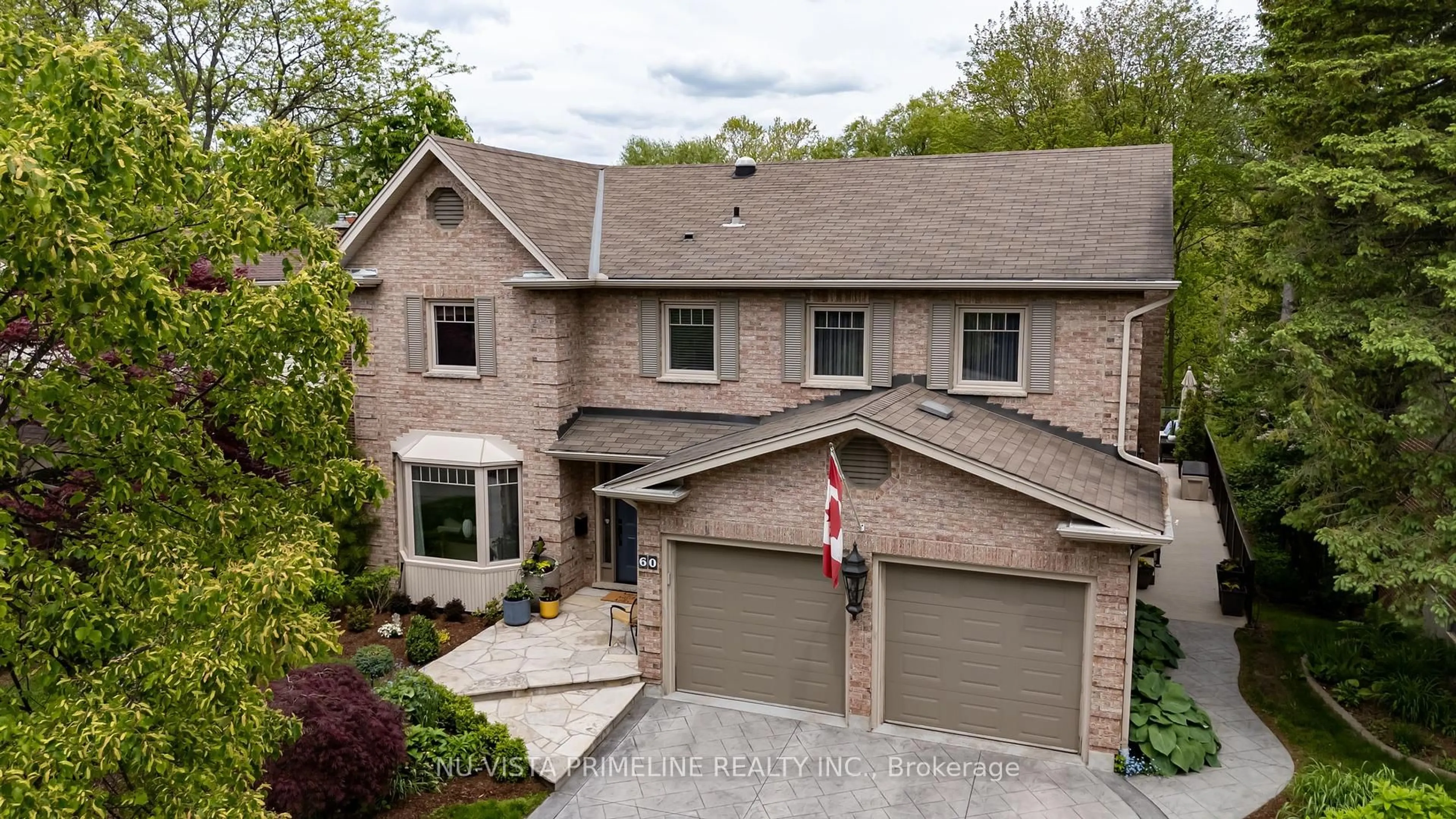 Home with brick exterior material, street for 60 Meridene Cres, London North Ontario N5X 1G5