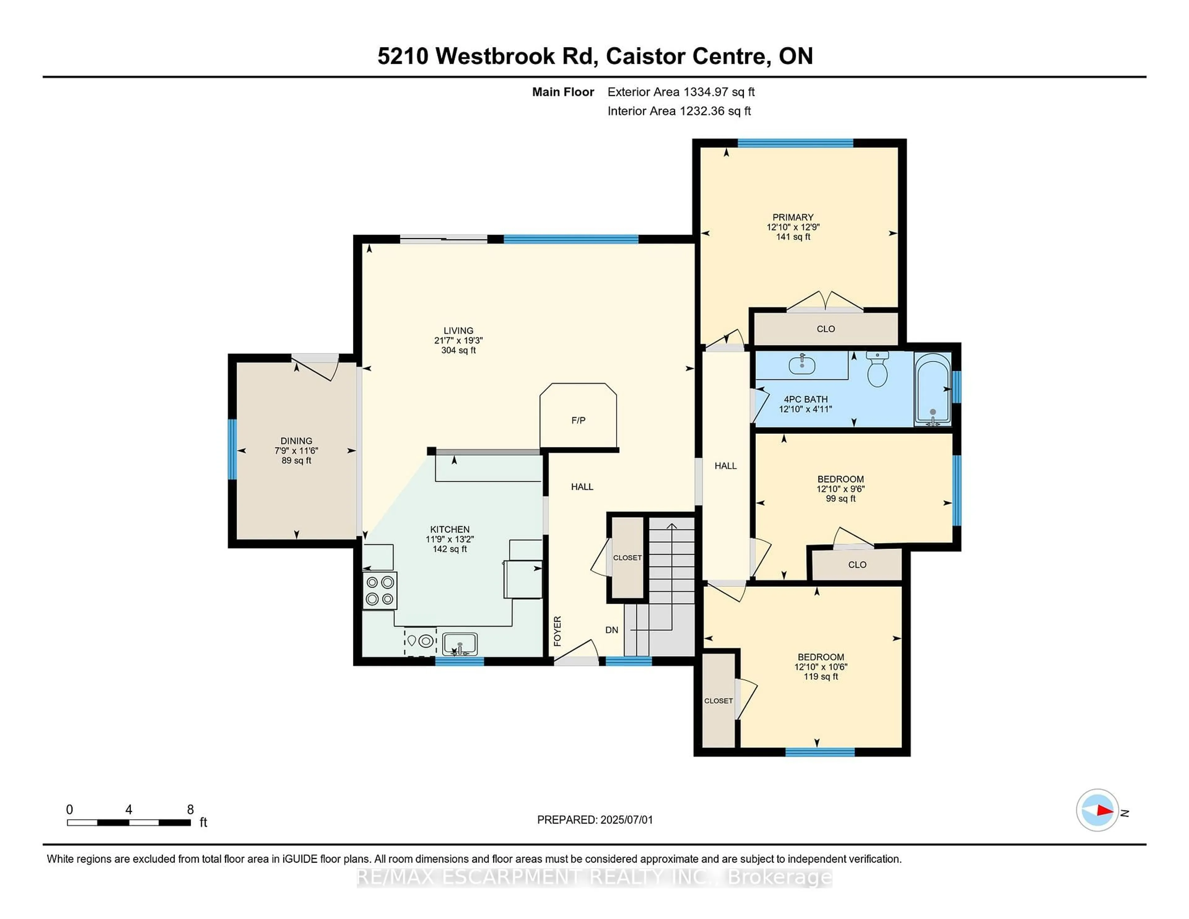 Floor plan for 5210 Westbrook Rd, Hamilton Ontario L0R 1C0