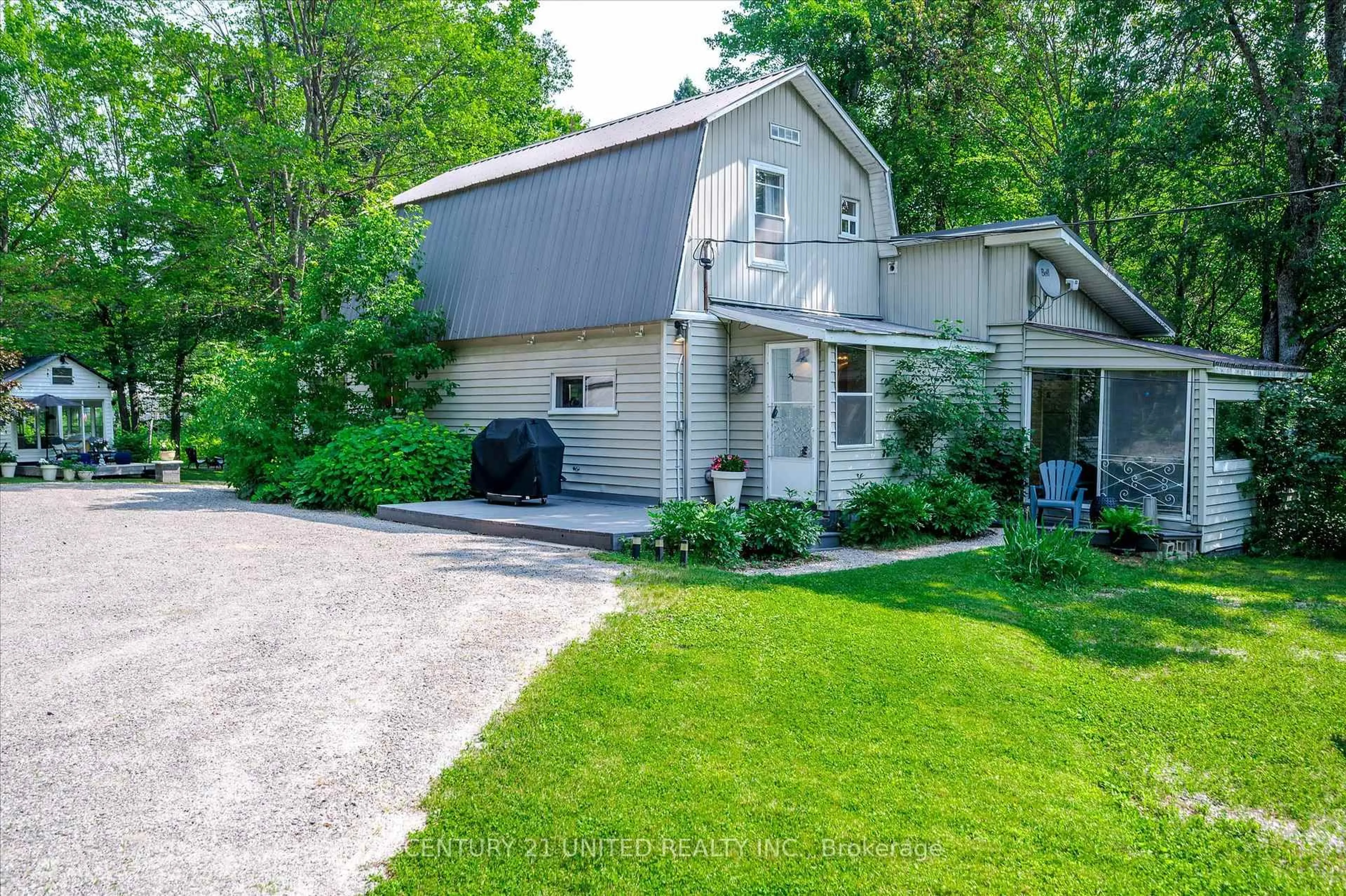 A pic from outside/outdoor area/front of a property/back of a property/a pic from drone, street for 281-A Glory Rd, Bancroft Ontario K0L 1C0