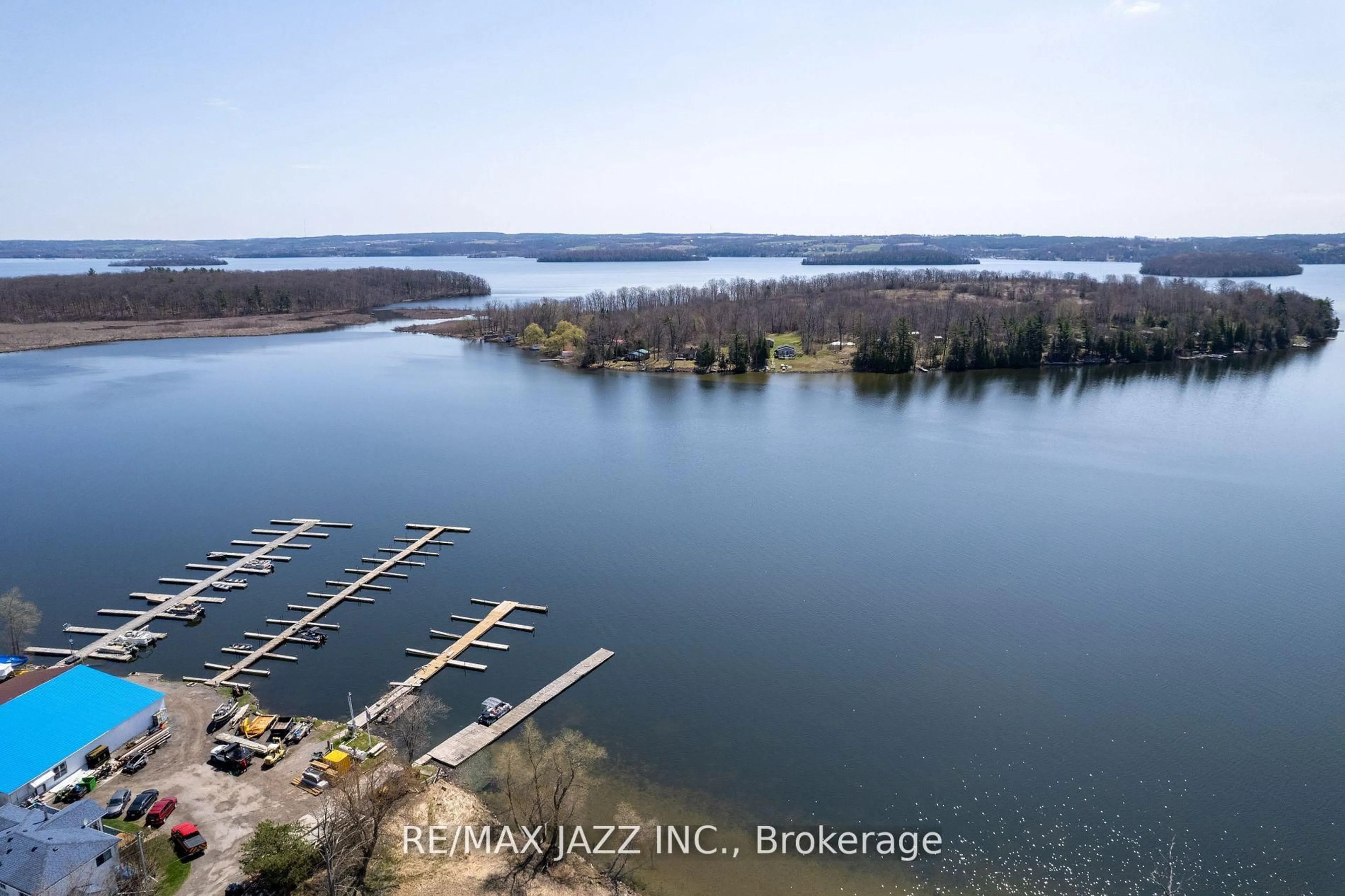 A pic from outside/outdoor area/front of a property/back of a property/a pic from drone, water/lake/river/ocean view for 1087 Island View Dr, Otonabee-South Monaghan Ontario K0L 1B0