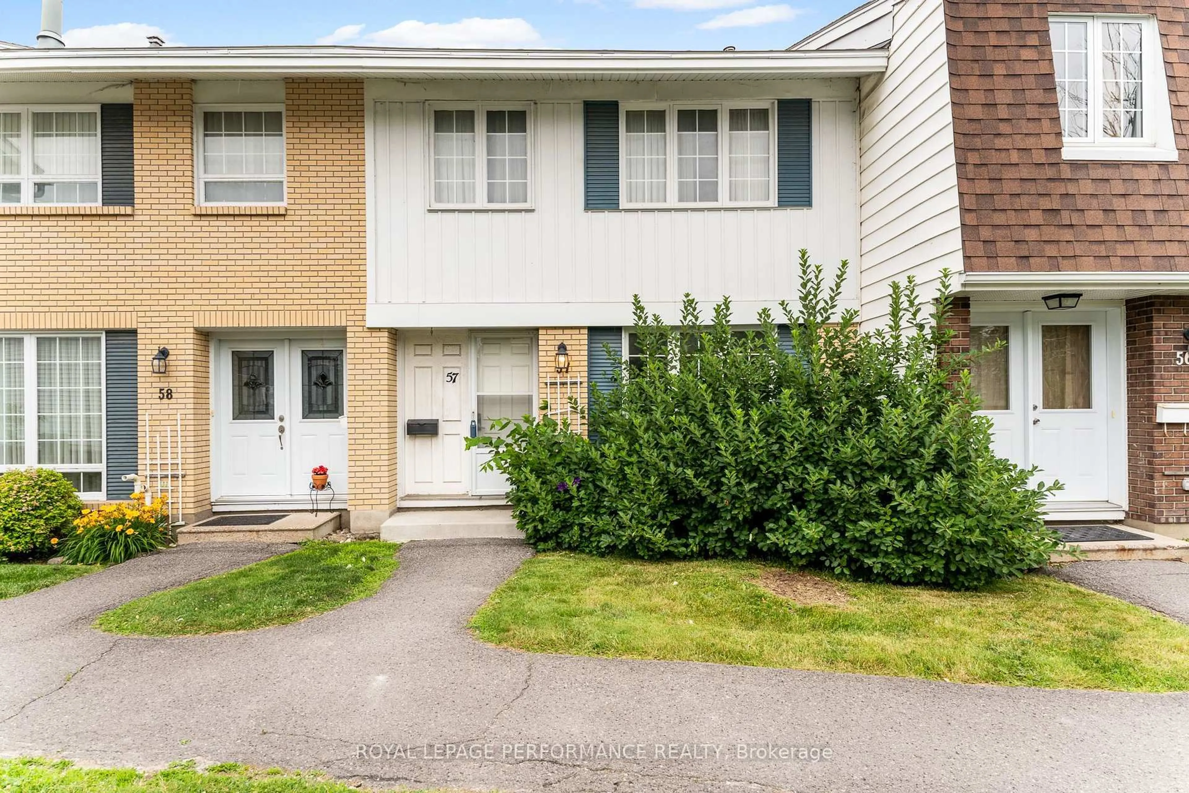 Home with vinyl exterior material, street for 2300 Ogilvie Rd #57, Ottawa Ontario K1J 7X8