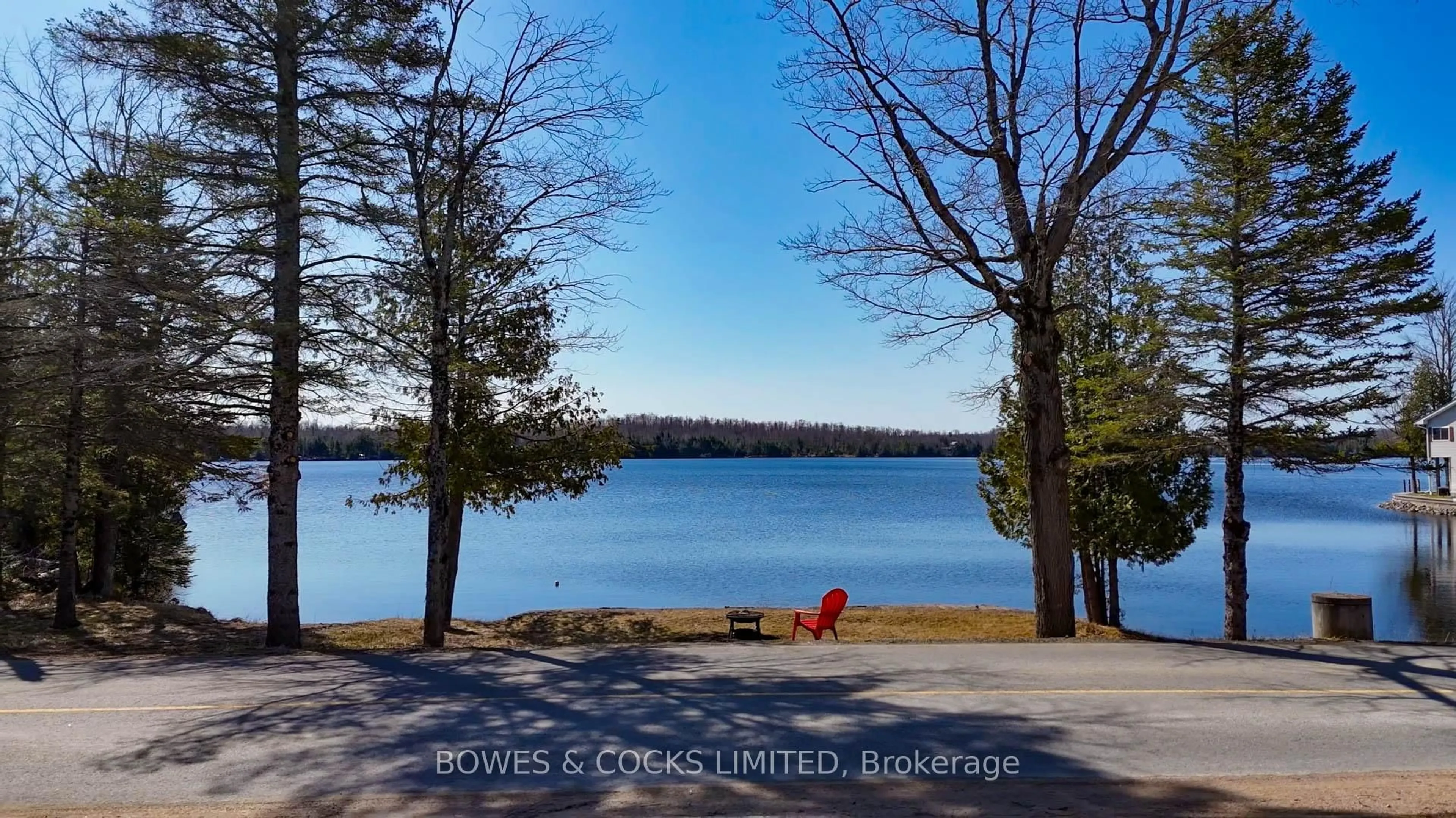 A pic from outside/outdoor area/front of a property/back of a property/a pic from drone, water/lake/river/ocean view for 348 Steenburg Lake Rd, Hastings Ontario K0L 1W0
