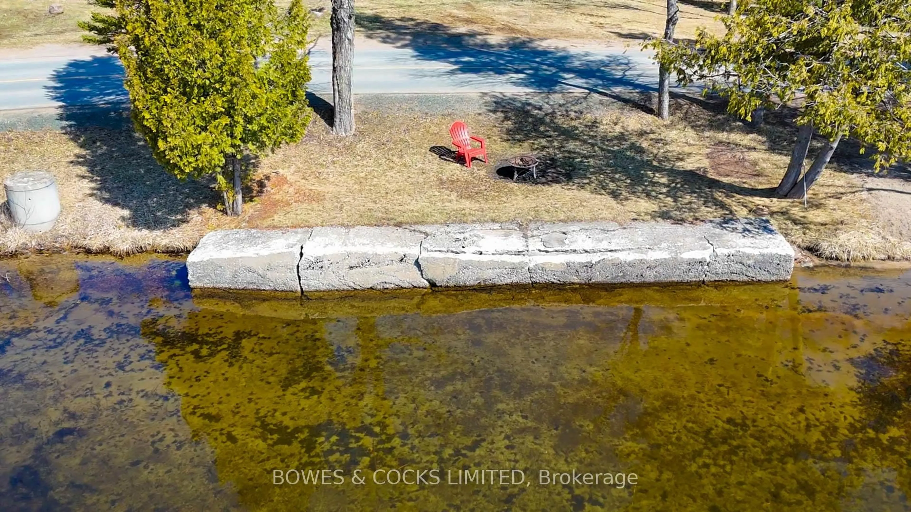 A pic from outside/outdoor area/front of a property/back of a property/a pic from drone, water/lake/river/ocean view for 348 Steenburg Lake Rd, Hastings Ontario K0L 1W0