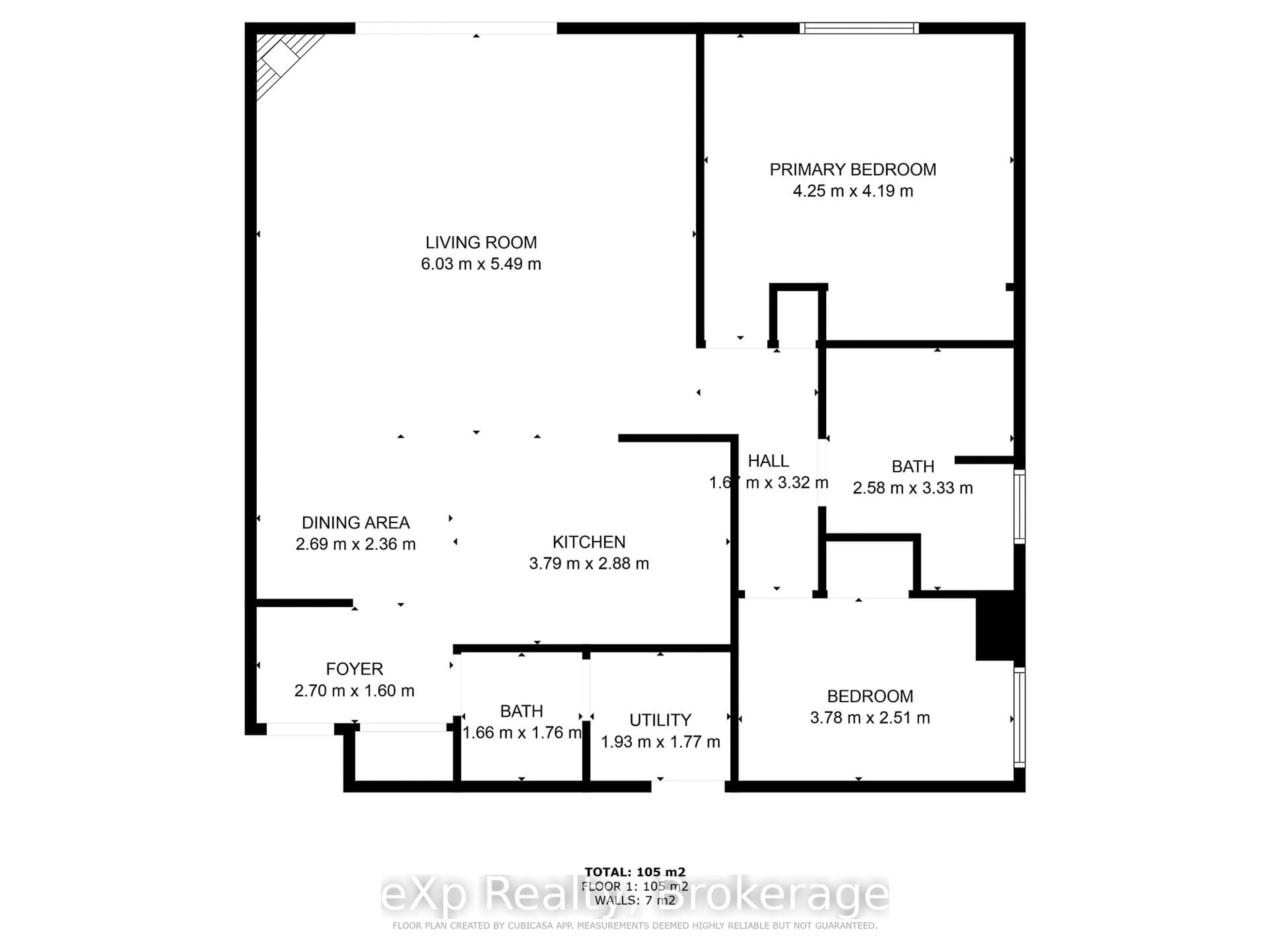 Floor plan for 85 William St #408, Brockton Ontario N0G 2V0