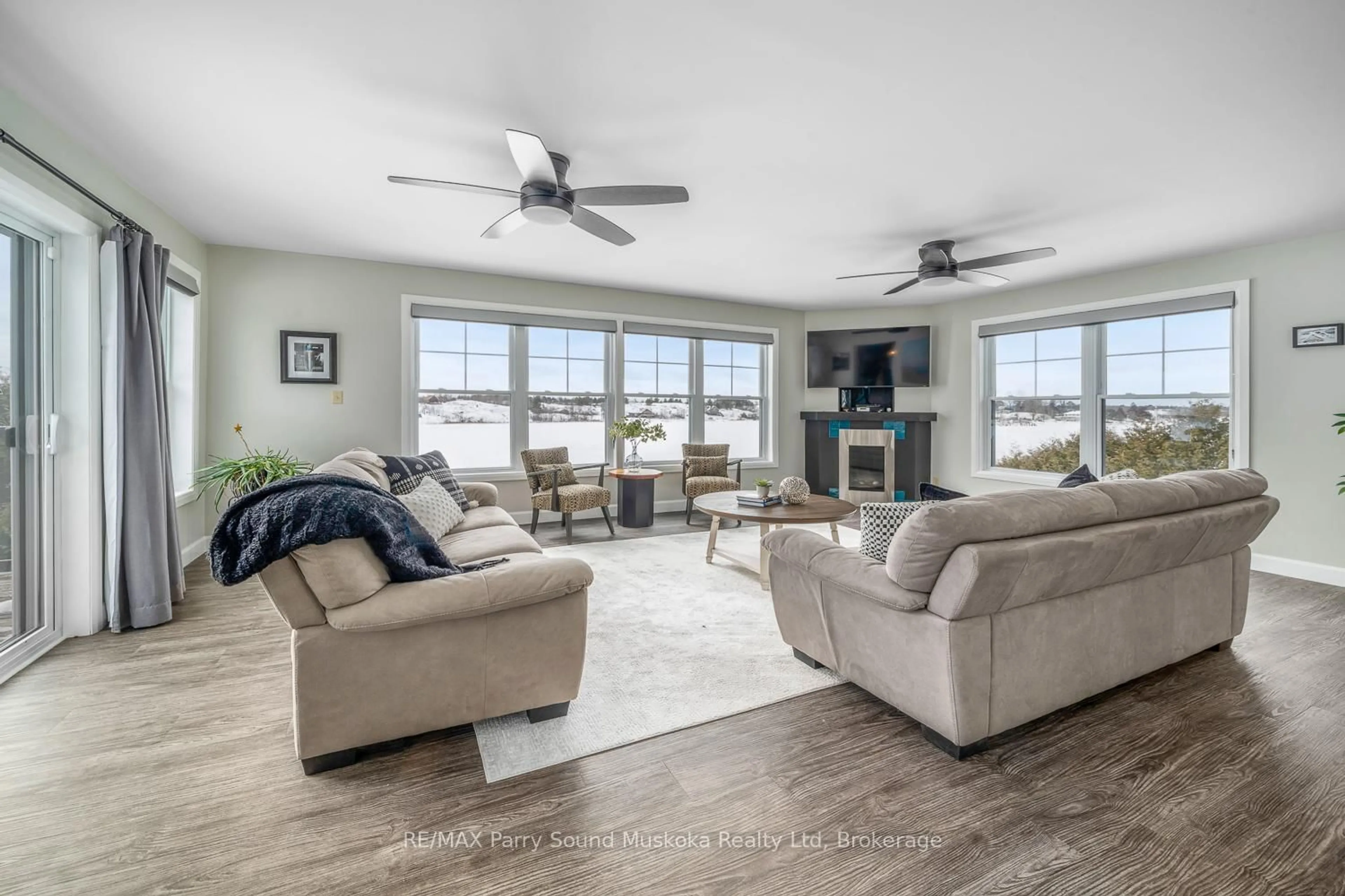 Living room with furniture, unknown for 25 The Pointe Rd, Parry Sound Remote Area Ontario P0G 1A0