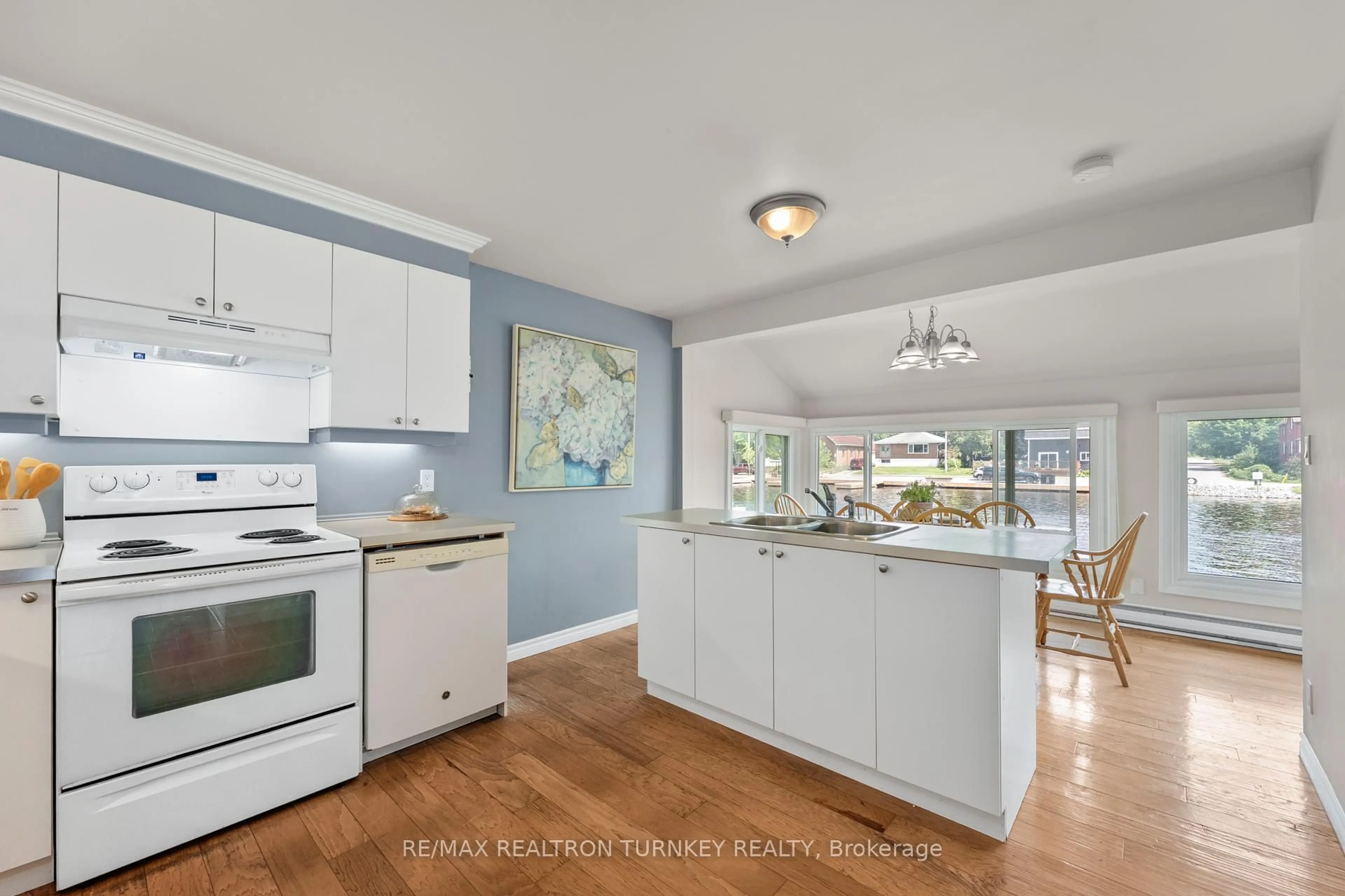 Open concept kitchen, ceramic/tile floor for 15 North Water St, Kawartha Lakes Ontario K0M 1K0