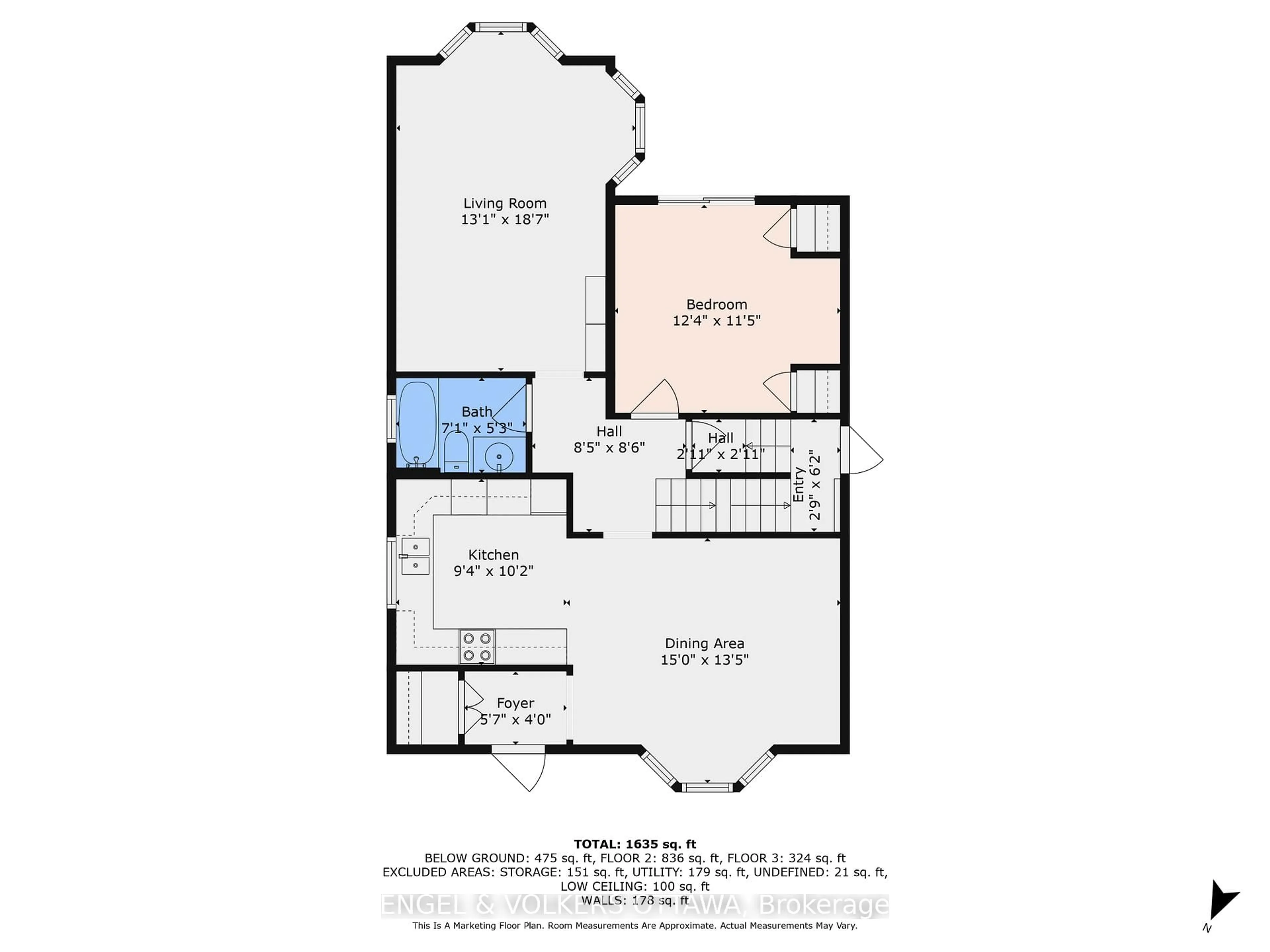 Floor plan for 76 Norman St, Ottawa Ontario K1S 3K4