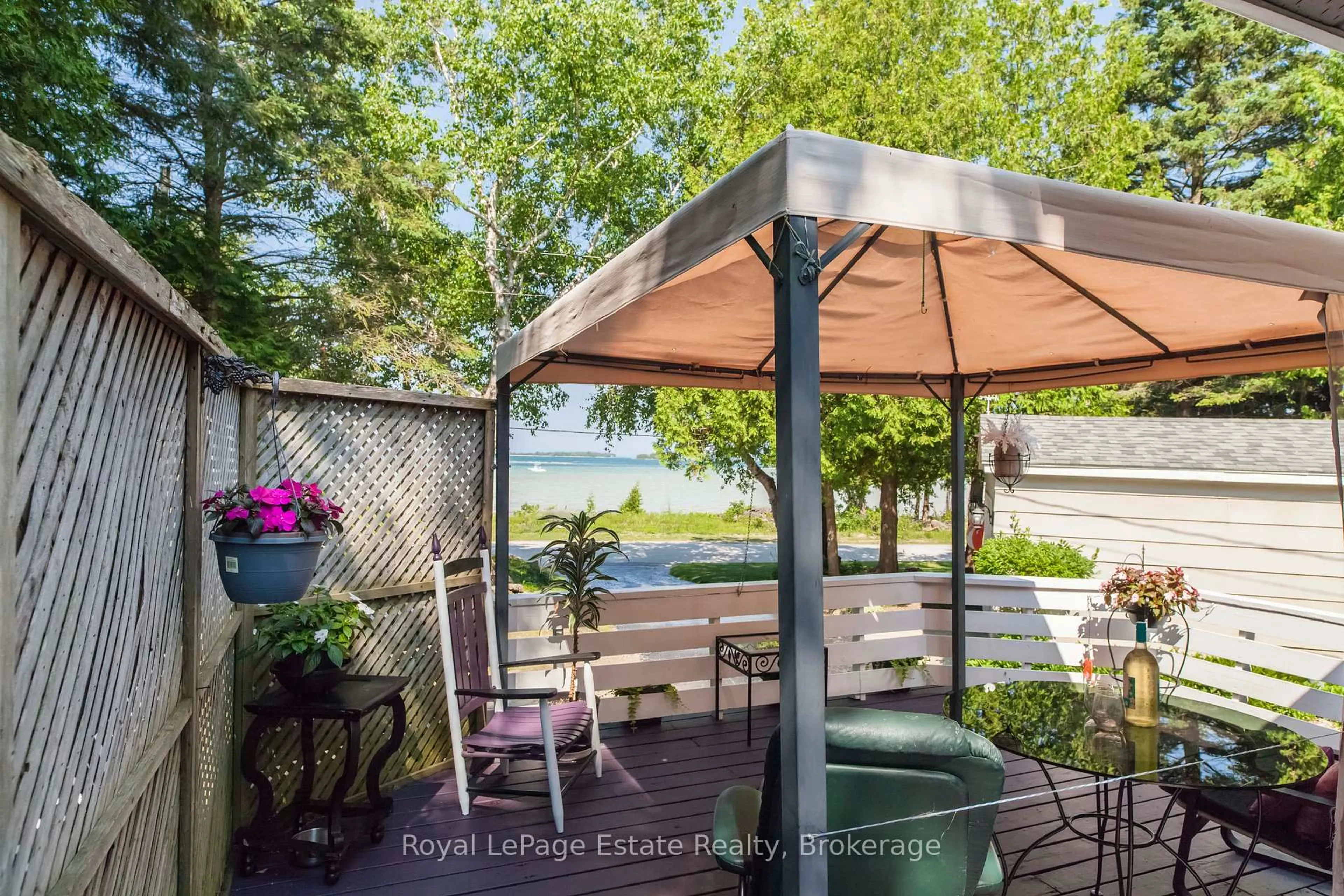 Patio, water/lake/river/ocean view for 371 Bay St, South Bruce Peninsula Ontario N0H 2T0