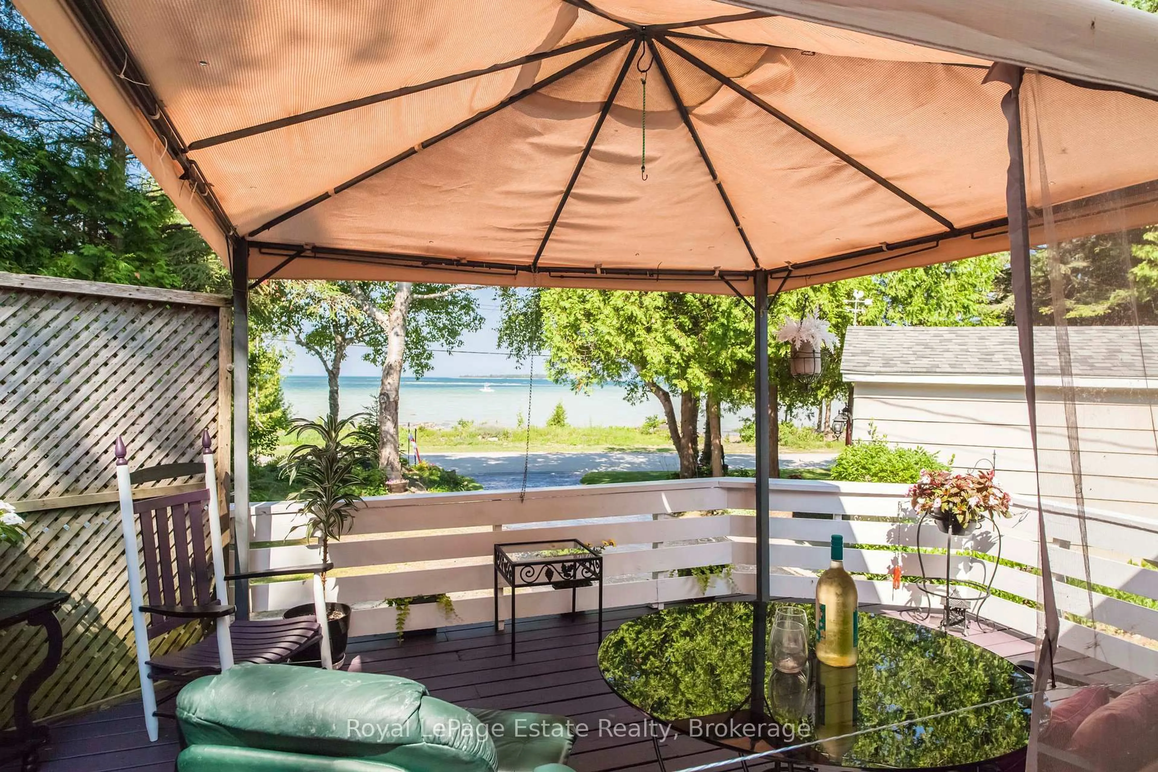 Patio, water/lake/river/ocean view for 371 Bay St, South Bruce Peninsula Ontario N0H 2T0