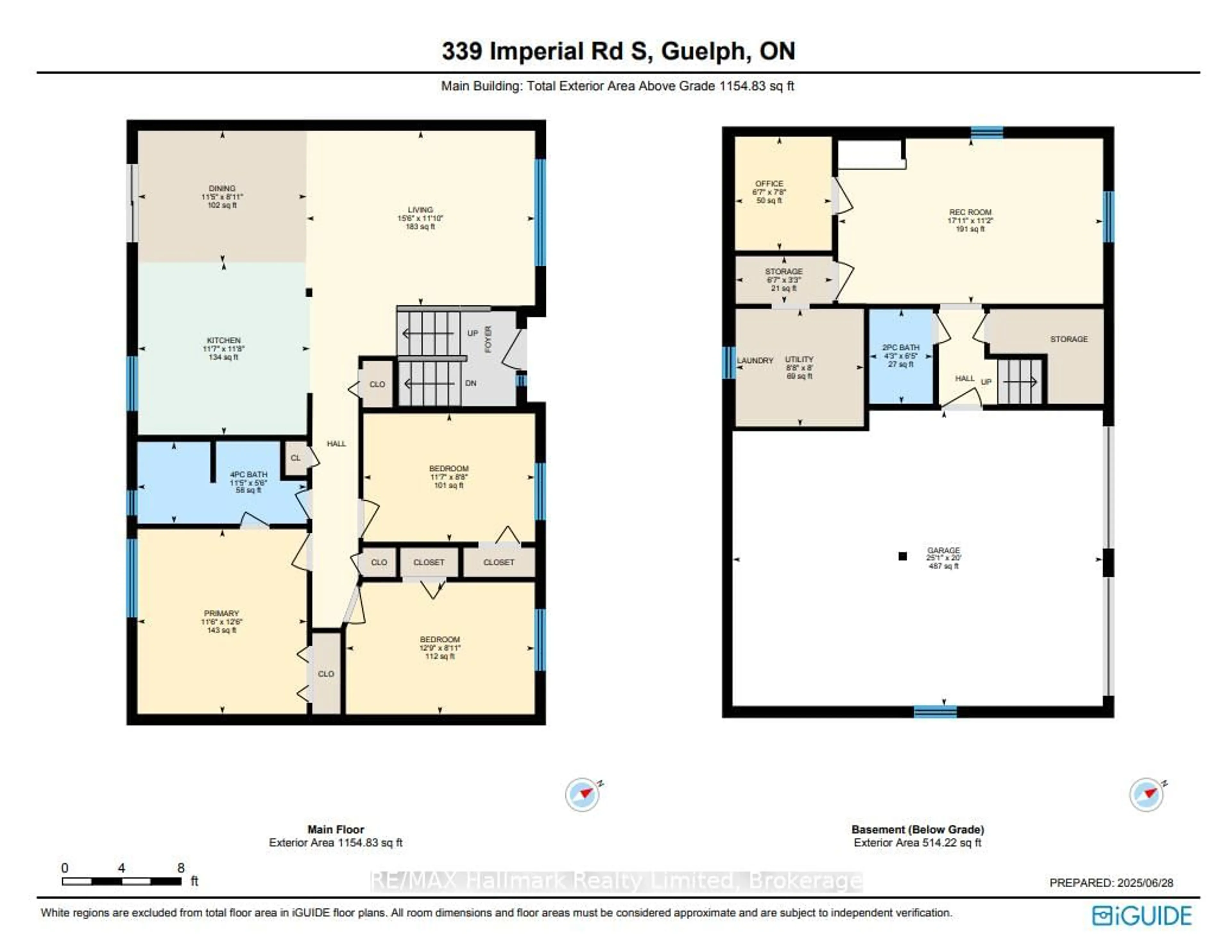 Floor plan for 339 Imperial Rd, Guelph Ontario N1K 1L7
