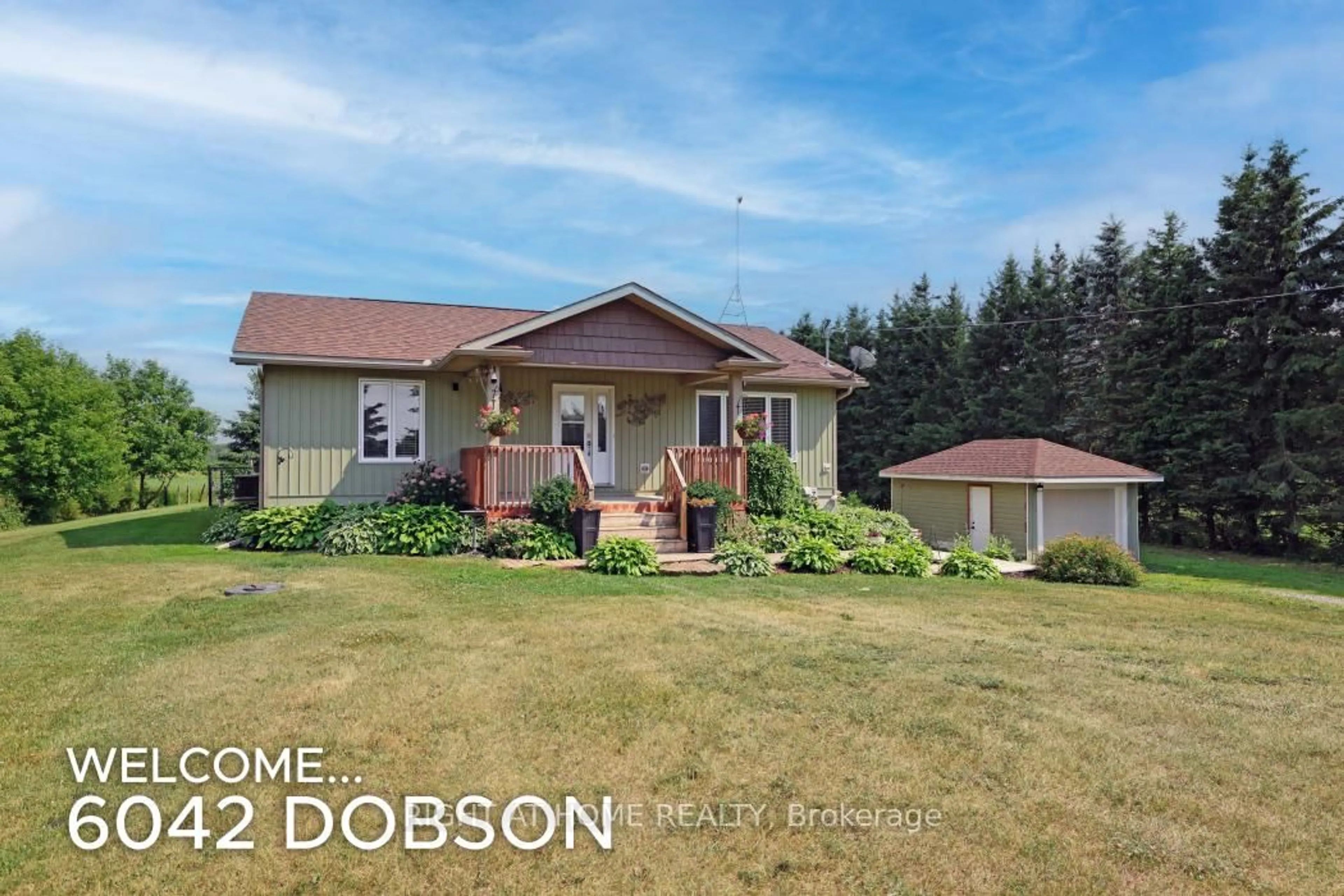 Home with vinyl exterior material, street for 6042 Dobson Lane, Richmond Ontario K0A 2Z0