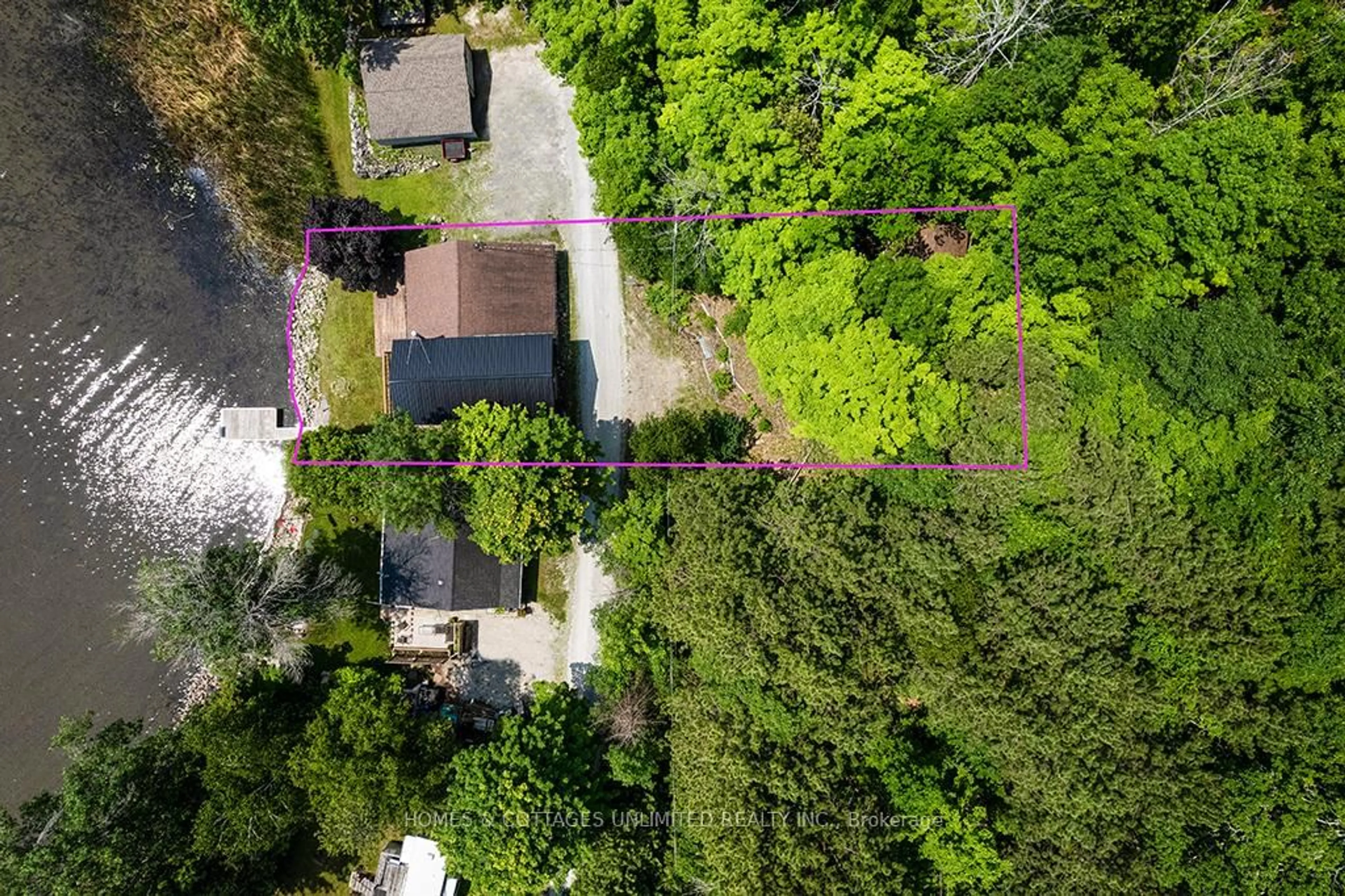 A pic from outside/outdoor area/front of a property/back of a property/a pic from drone, forest/trees view for 185 Maple Hollow Dr, Mcdonalds Corners Ontario K0G 1M0