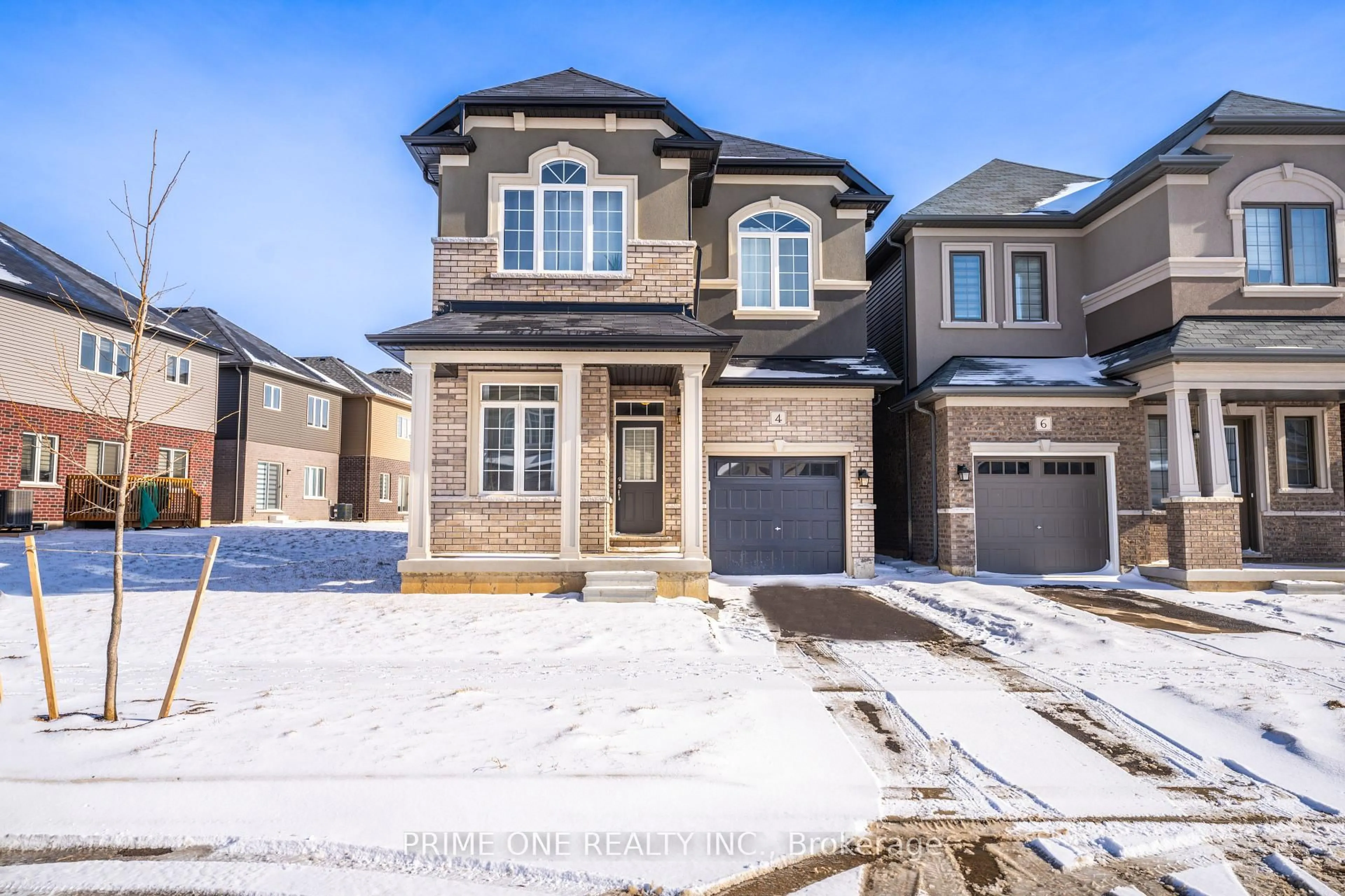 Home with brick exterior material, street for 4 Tooker Dr, Brant Ontario N3T 5L8