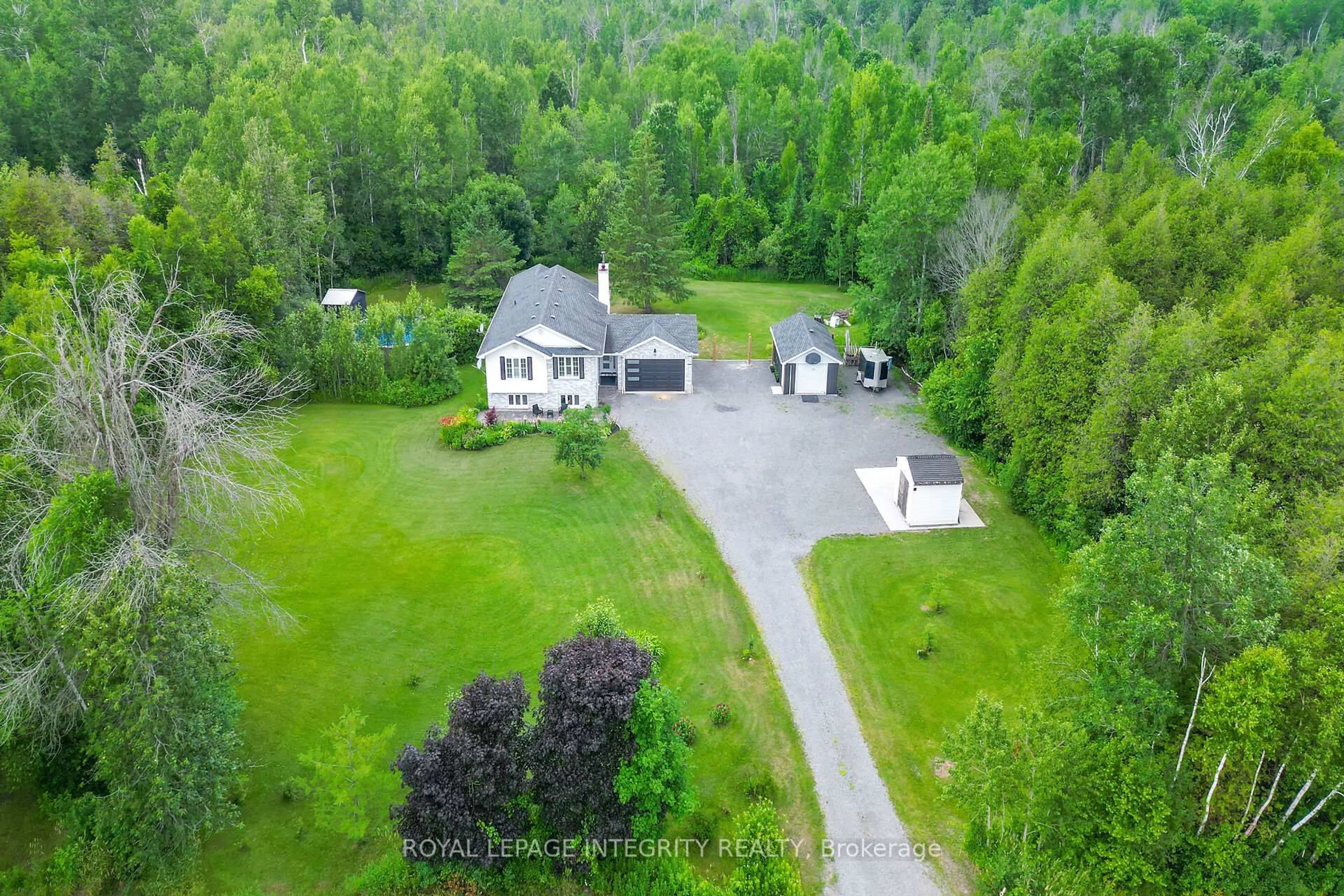 A pic from outside/outdoor area/front of a property/back of a property/a pic from drone, unknown for 3377 Paden Rd, North Gower Ontario K0A 2T0