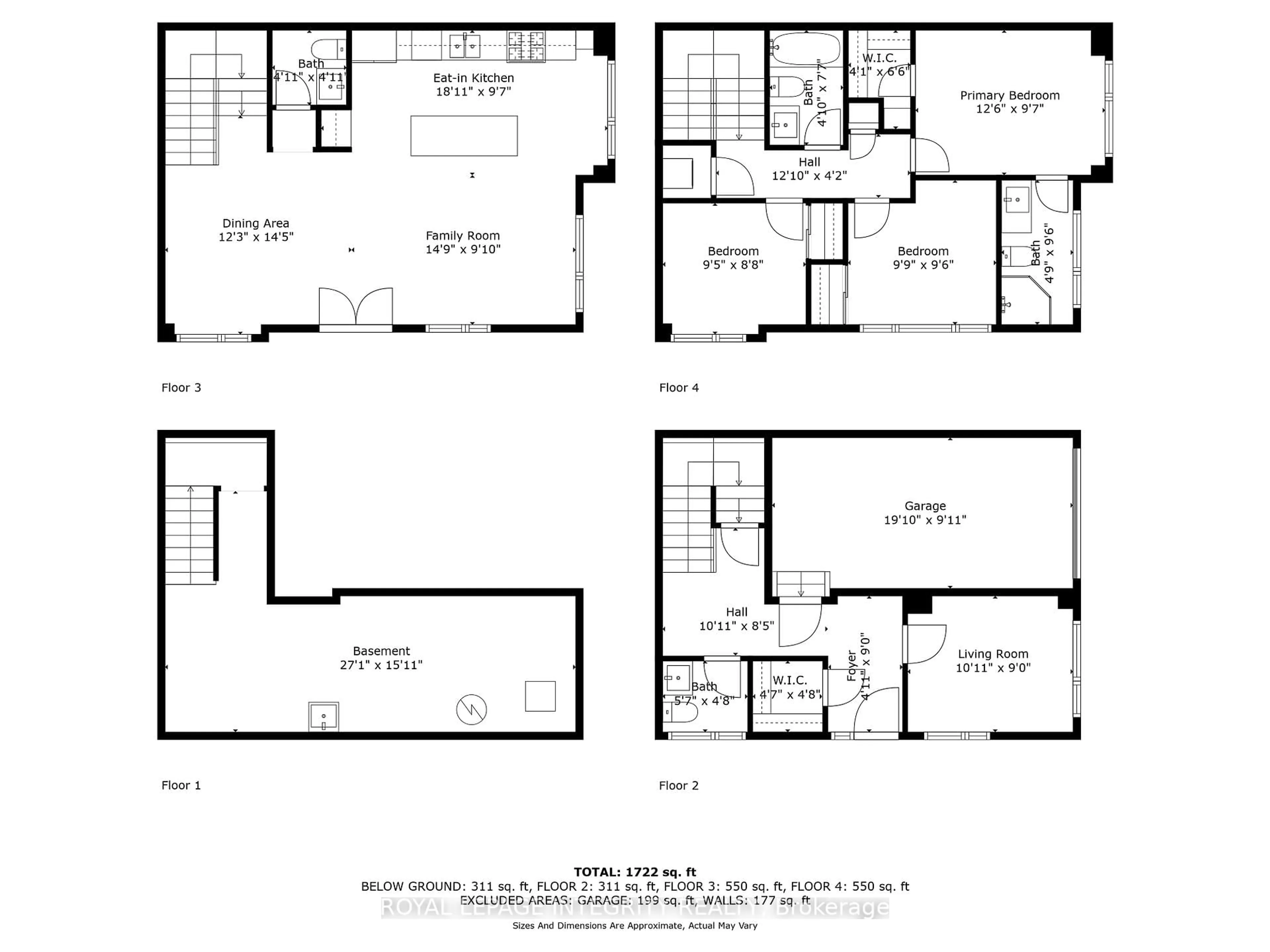 Floor plan for 266 Leather Leaf Terr, Ottawa Ontario K2J 5Z5