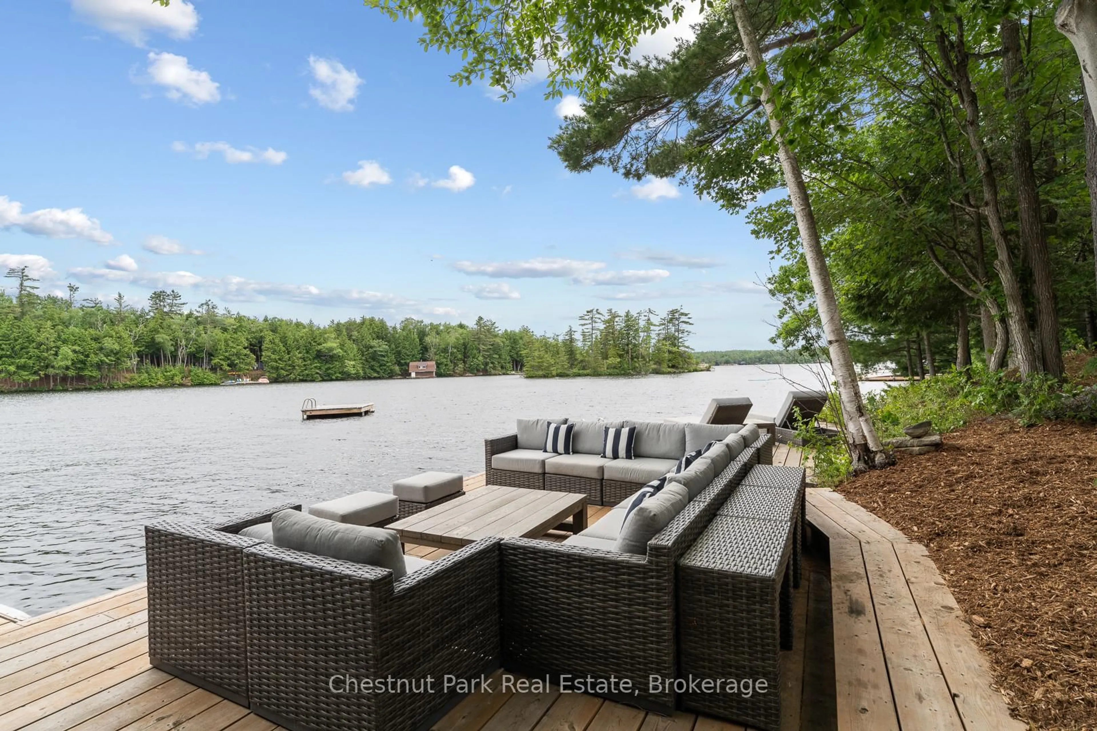 Patio, water/lake/river/ocean view for 44 Miller Island, Gravenhurst Ontario P1P 1R2