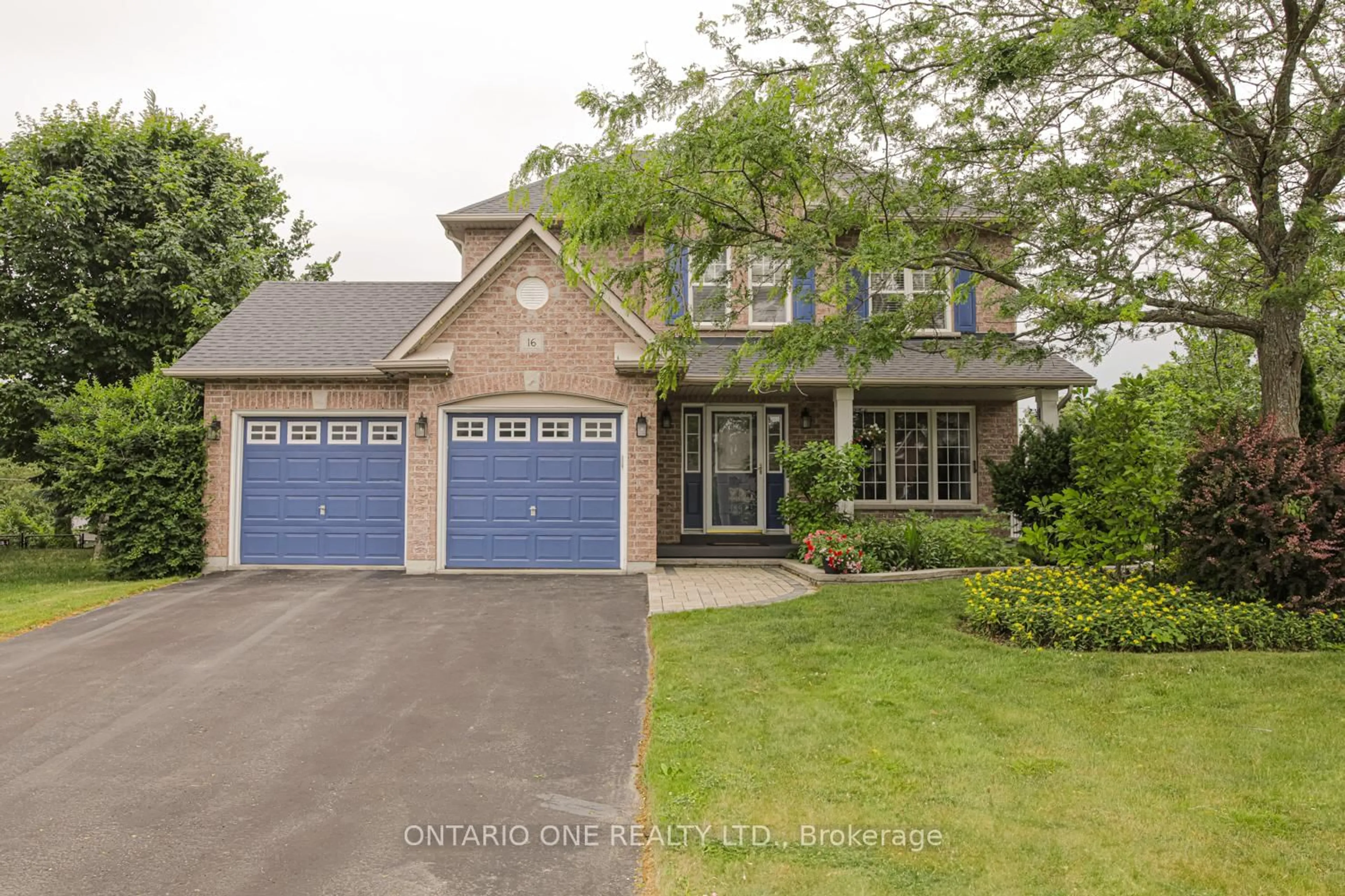 Home with brick exterior material, street for 16 Wood Crt, Kawartha Lakes Ontario K9V 6J4