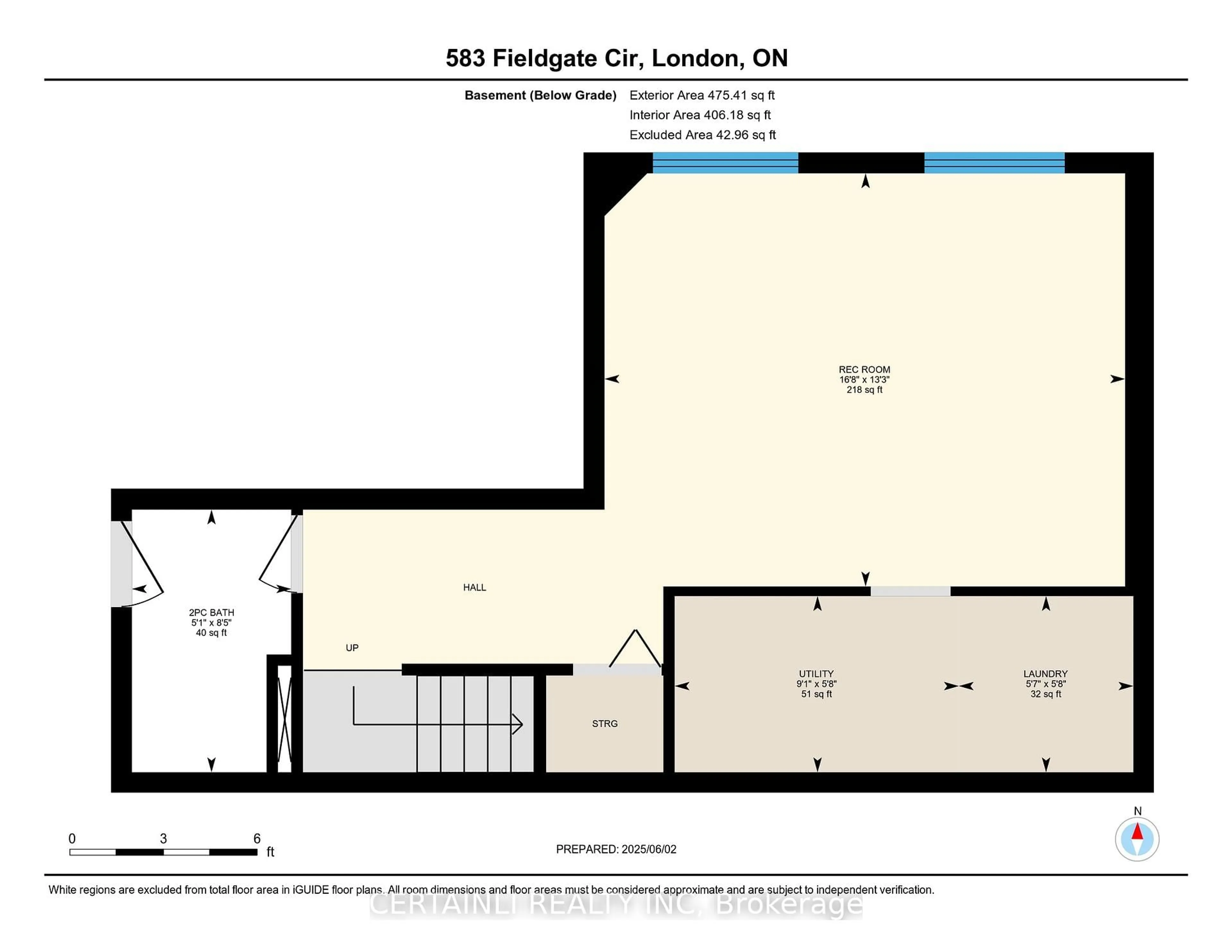 Floor plan for 583 Fieldgate Circ, London East Ontario N5V 5G1