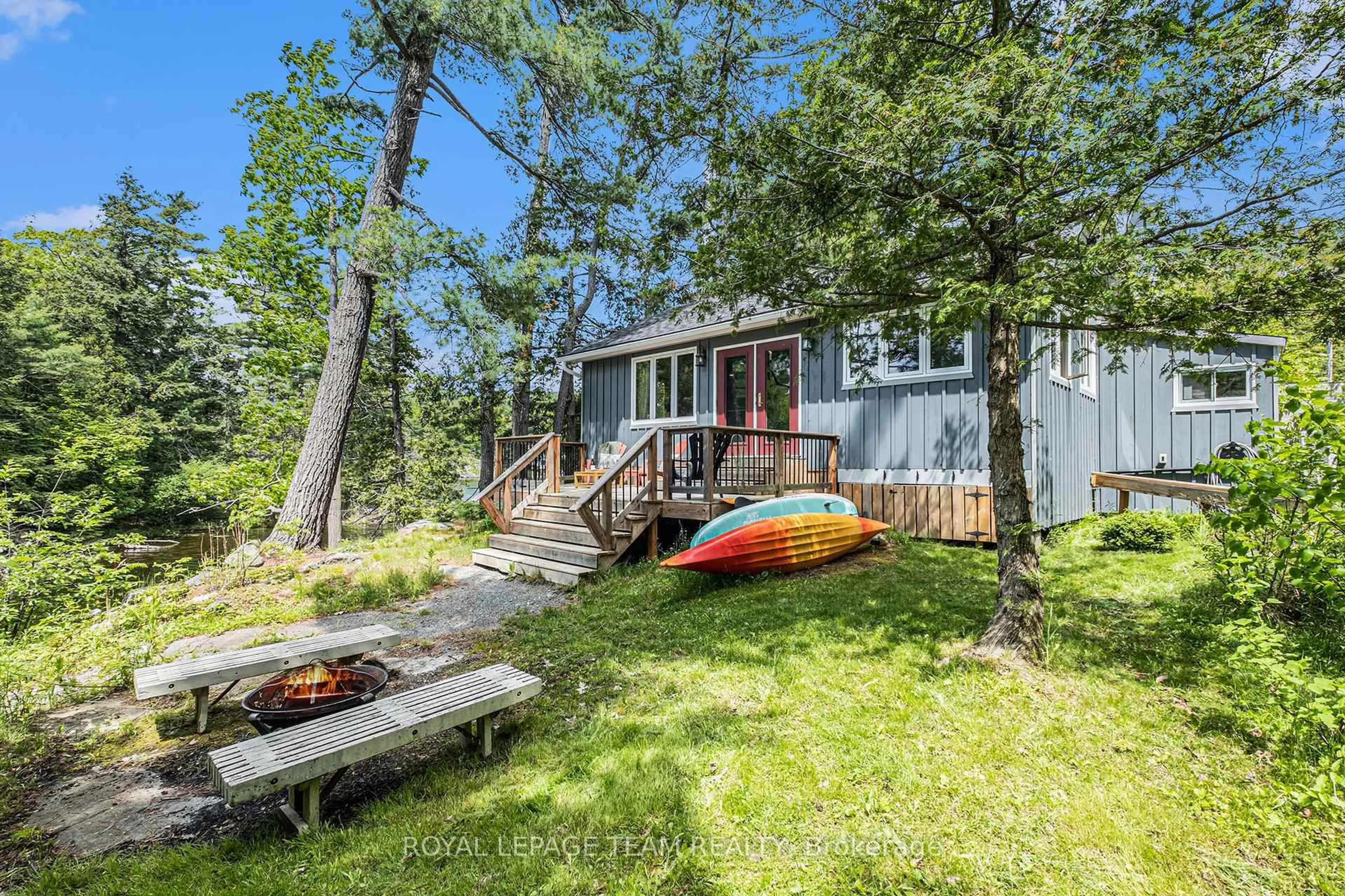 Patio, water/lake/river/ocean view for 282 Spence Lane, Athens Ontario K0E 1B0