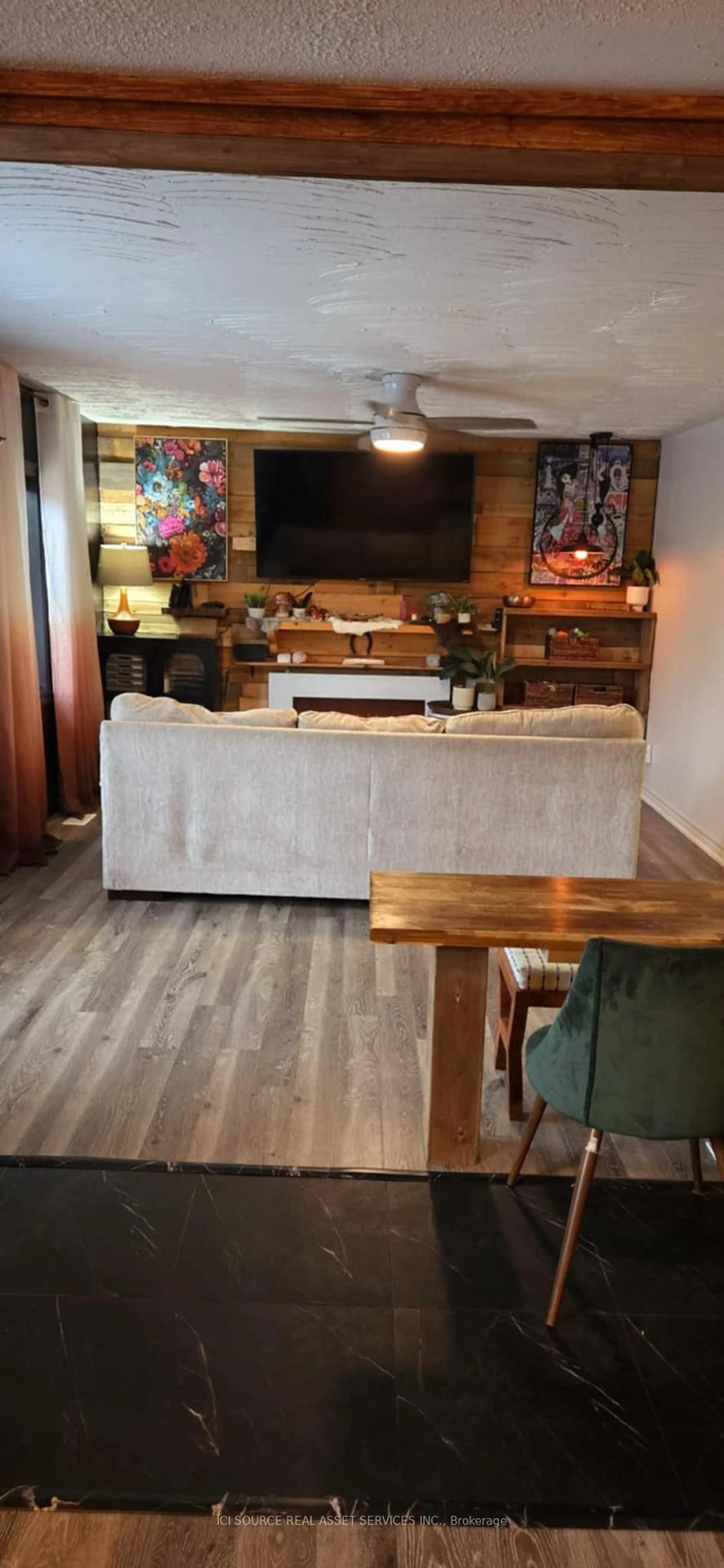 Open concept kitchen, wood/laminate floor for 42 Joudrey Dr, Greater Sudbury Ontario P0M 3C0