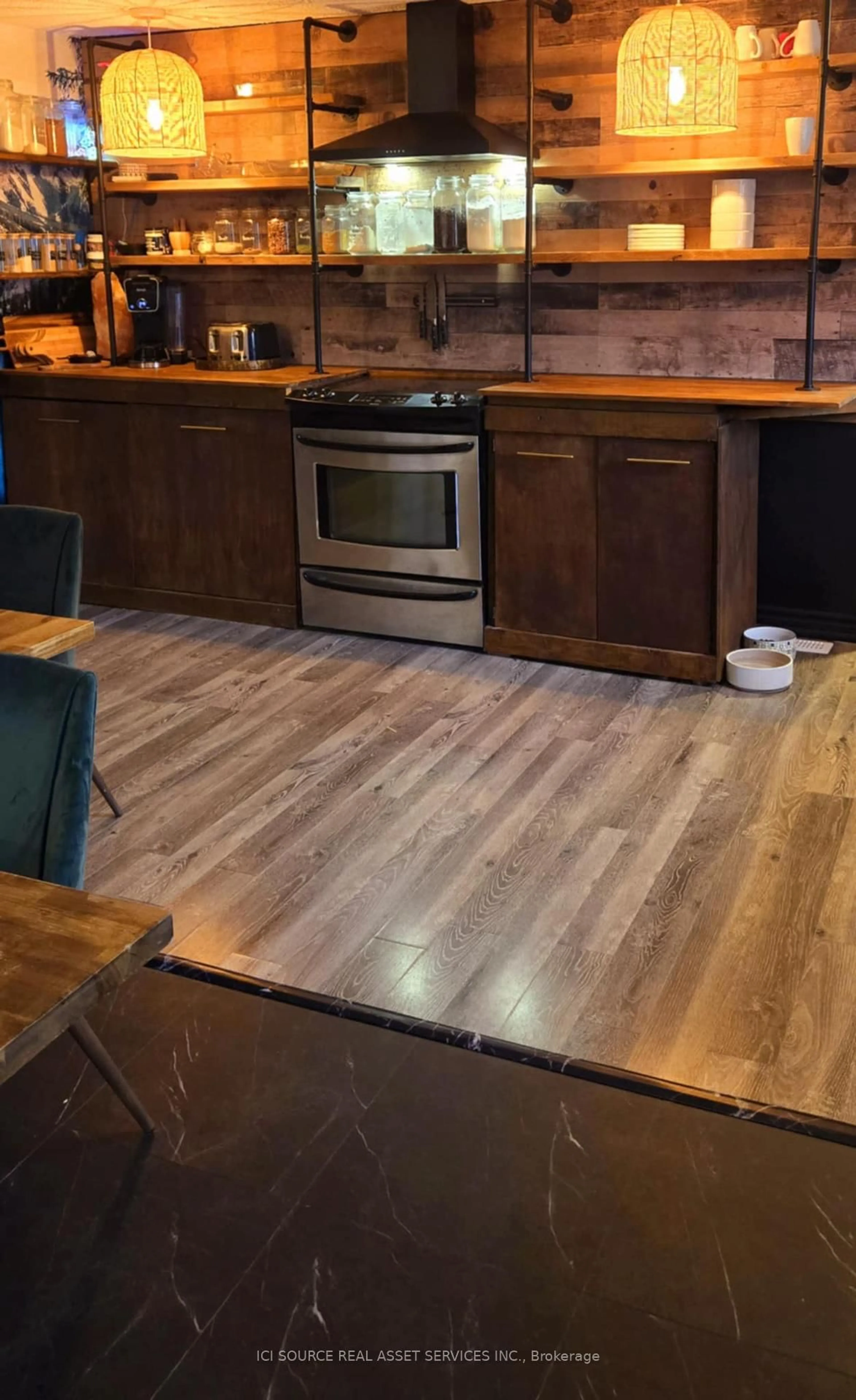 Open concept kitchen, wood/laminate floor for 42 Joudrey Dr, Greater Sudbury Ontario P0M 3C0