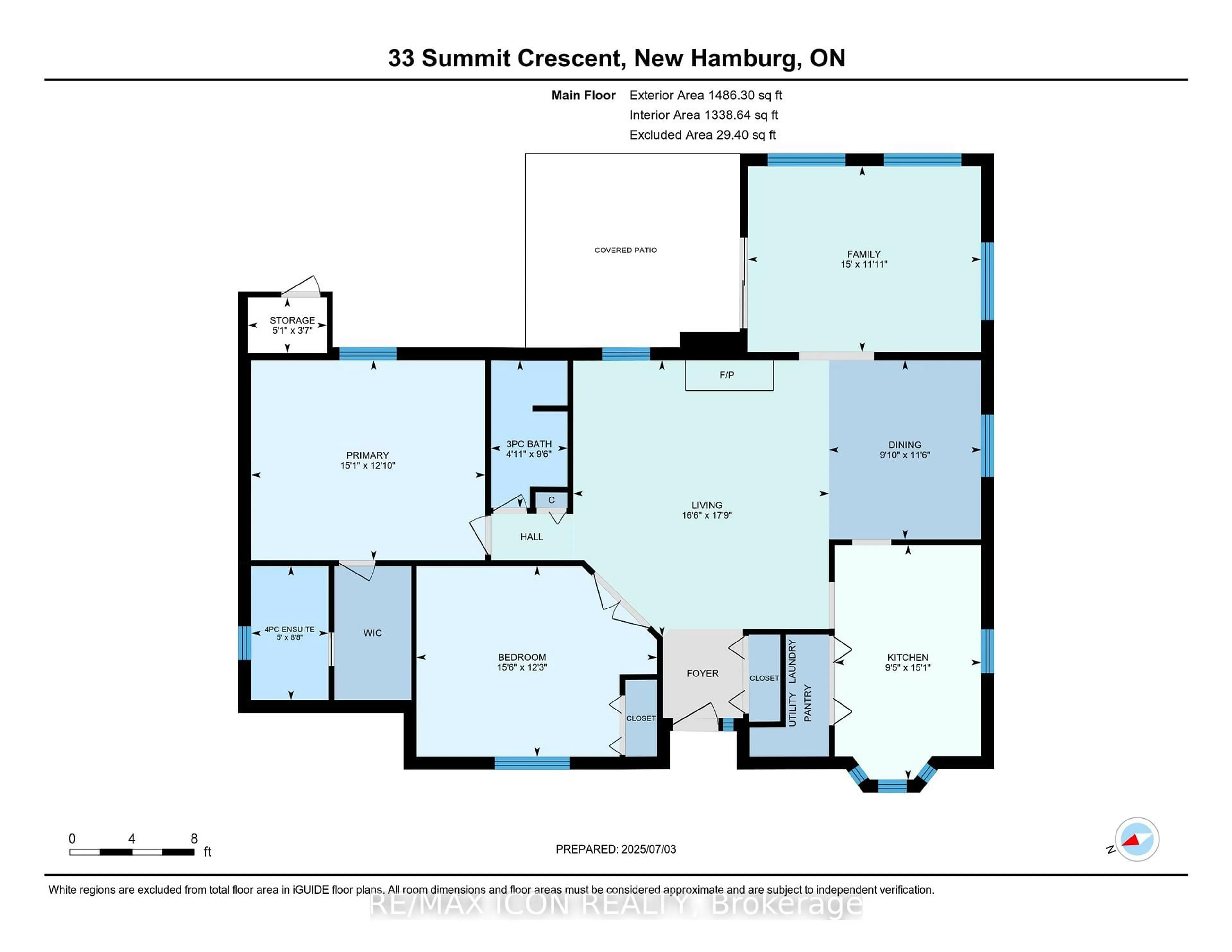 Floor plan for 33 Summit Cres, Wilmot Ontario N3A 2G3