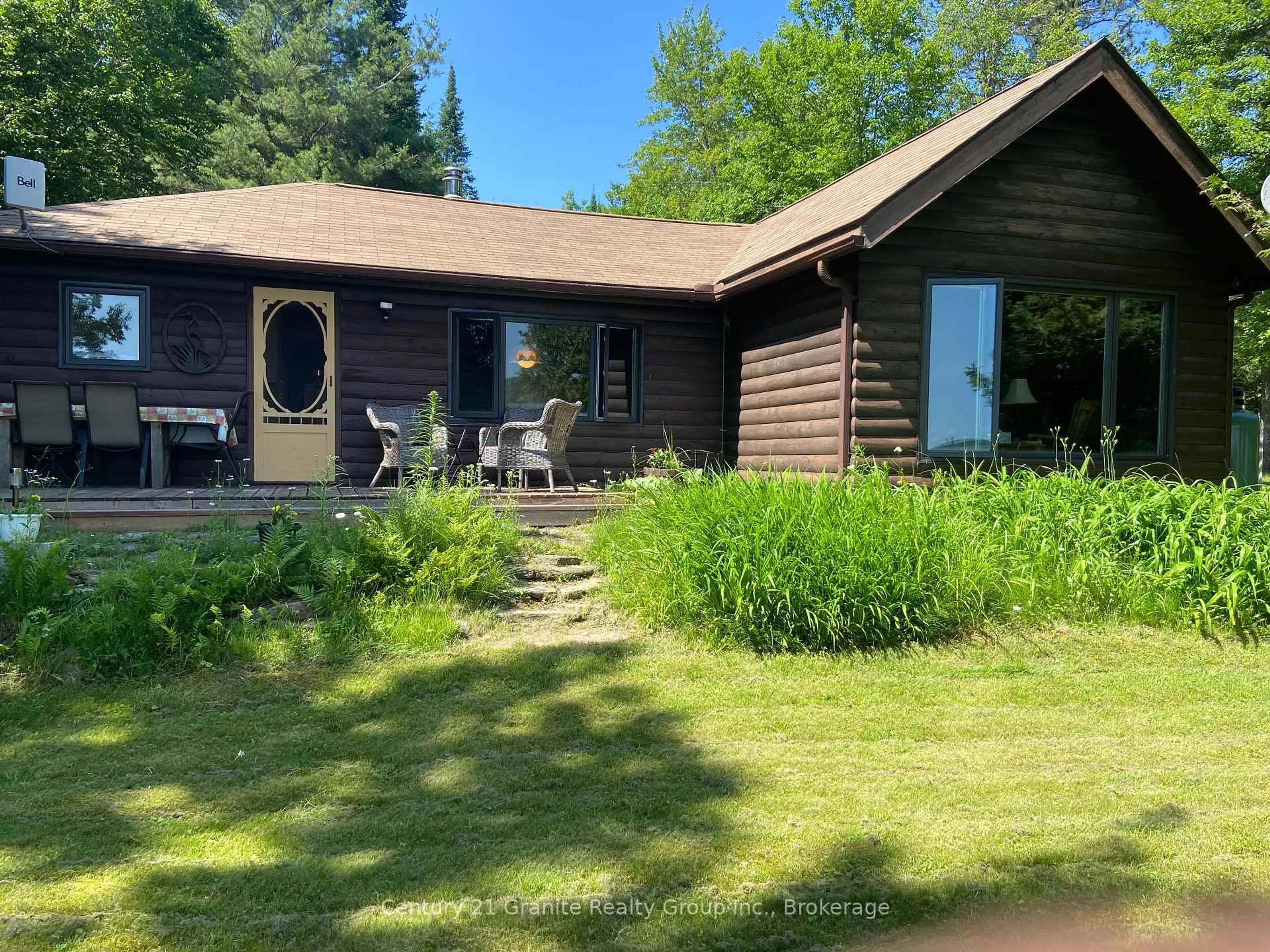 A pic from outside/outdoor area/front of a property/back of a property/a pic from drone, water/lake/river/ocean view for 1272 Reynolds Rd, Minden Hills Ontario K0M 2K0