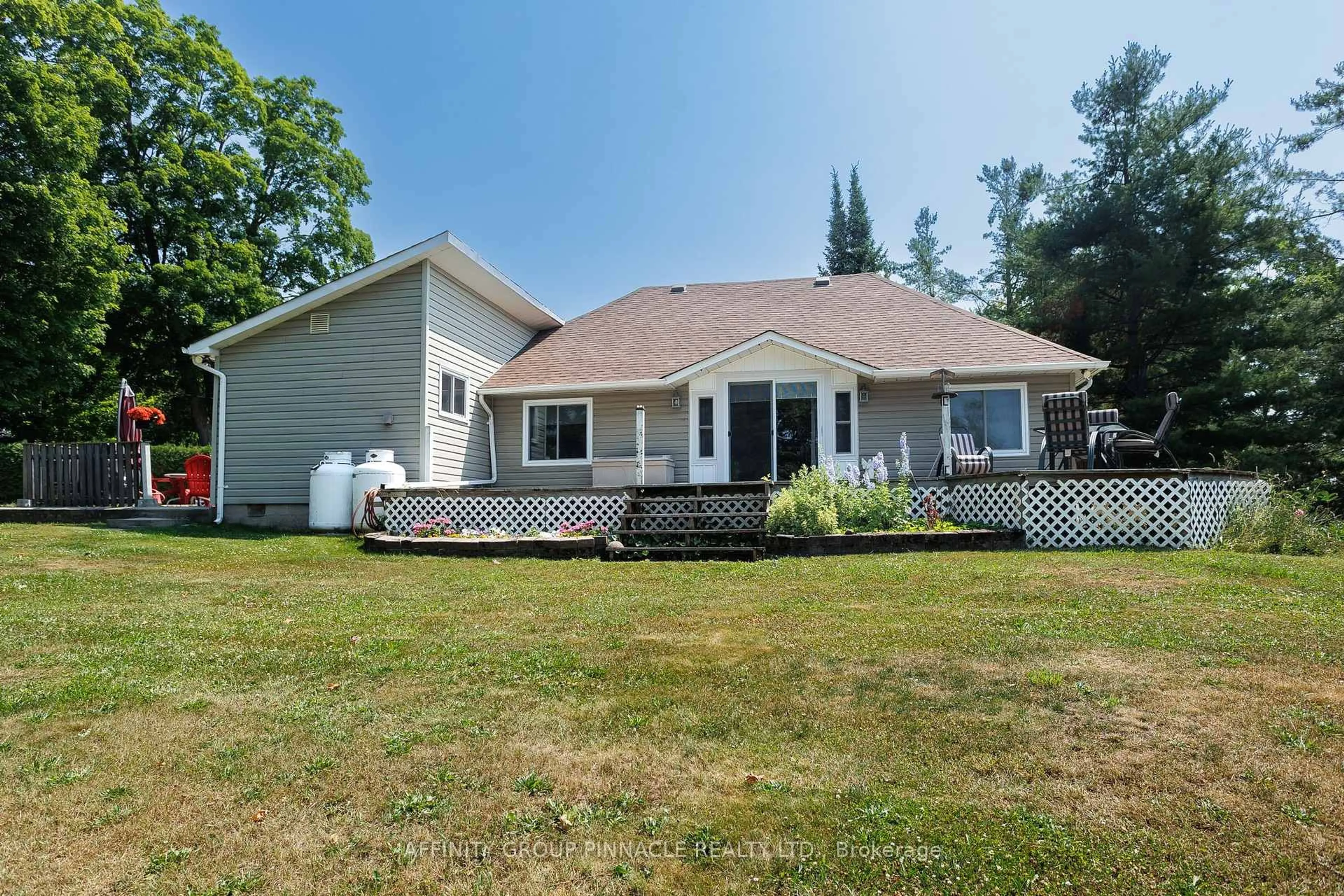 A pic from outside/outdoor area/front of a property/back of a property/a pic from drone, water/lake/river/ocean view for 106 Coldstream Rd, Kawartha Lakes Ontario K0M 1N0