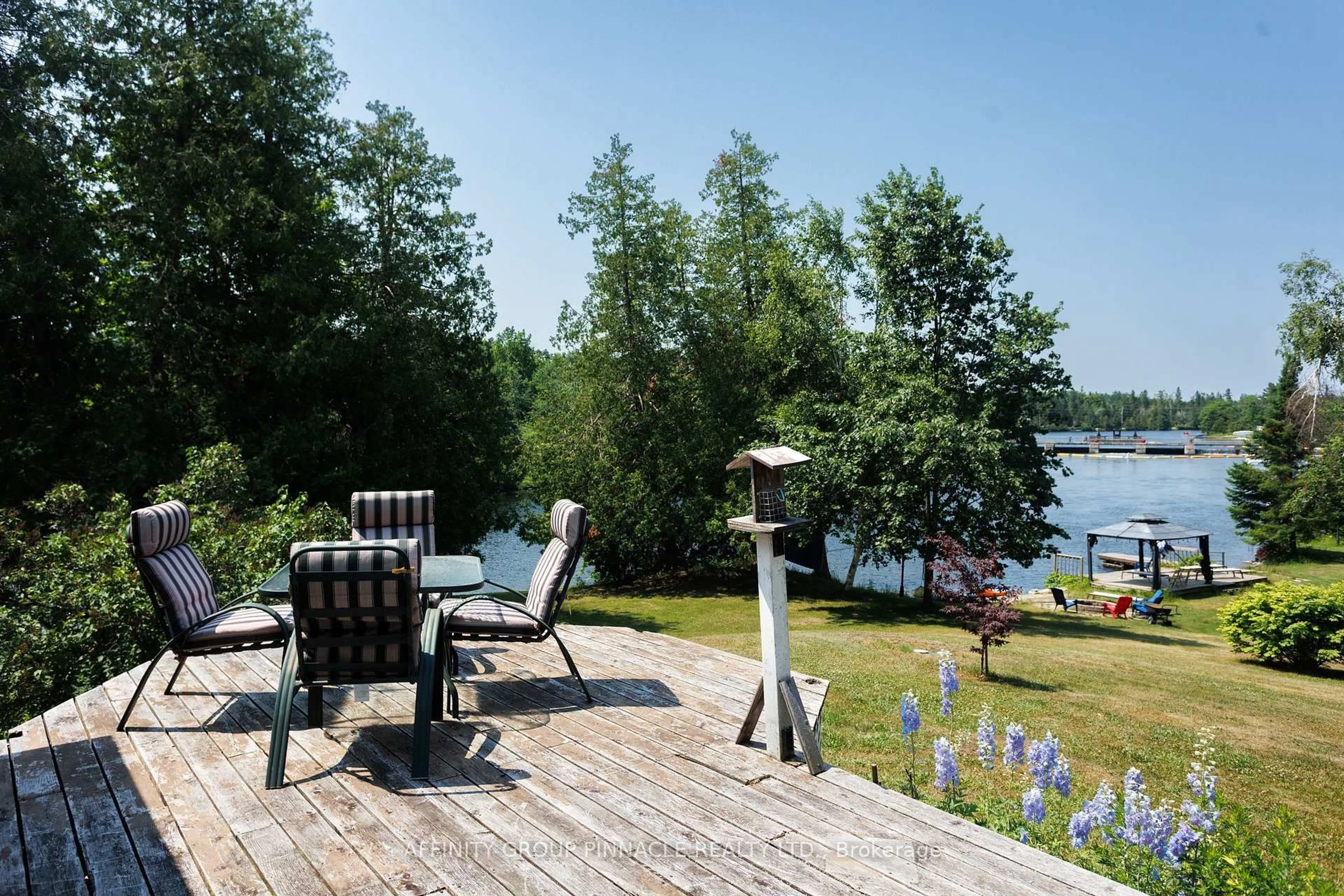 Patio, water/lake/river/ocean view for 106 Coldstream Rd, Kawartha Lakes Ontario K0M 1N0
