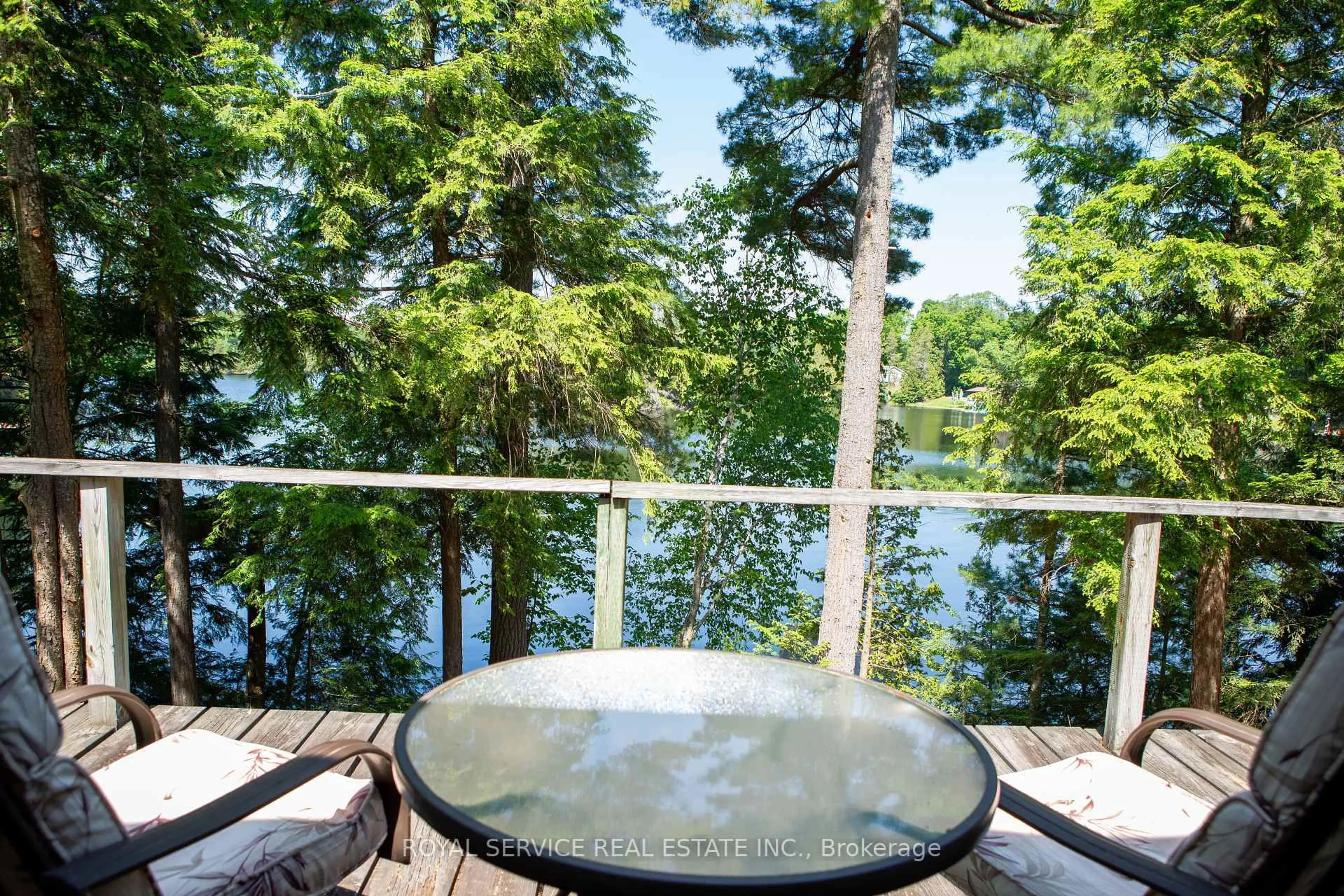 Patio, water/lake/river/ocean view for 1317 Abrams Rd, Highlands East Ontario K0L 1C0