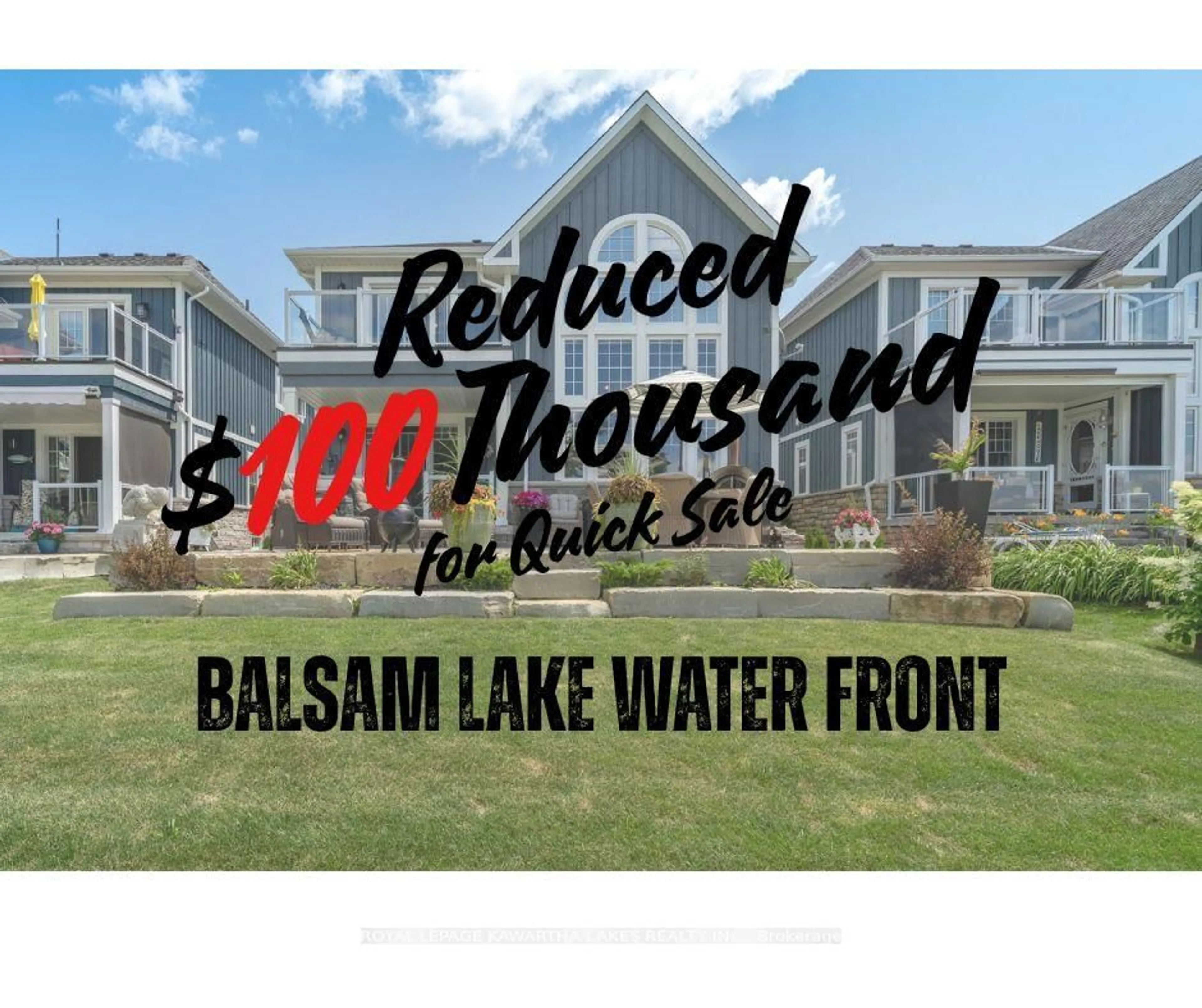 A pic from outside/outdoor area/front of a property/back of a property/a pic from drone, water/lake/river/ocean view for 79 Rosedale Trail, Kawartha Lakes Ontario K0M 1N0