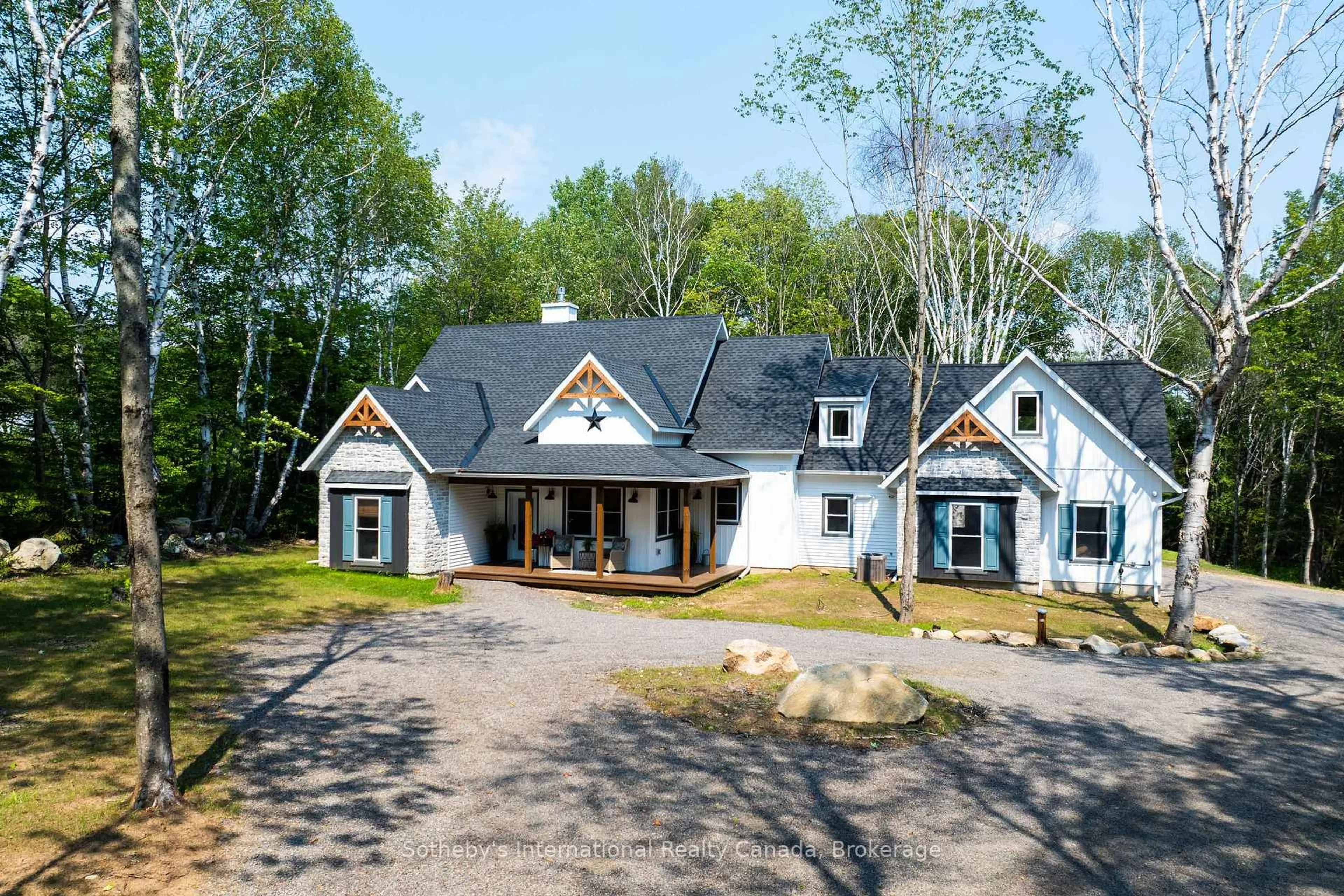 A pic from outside/outdoor area/front of a property/back of a property/a pic from drone, unknown for 681 Doe Lake Rd, Armour Ontario P0A 1L0