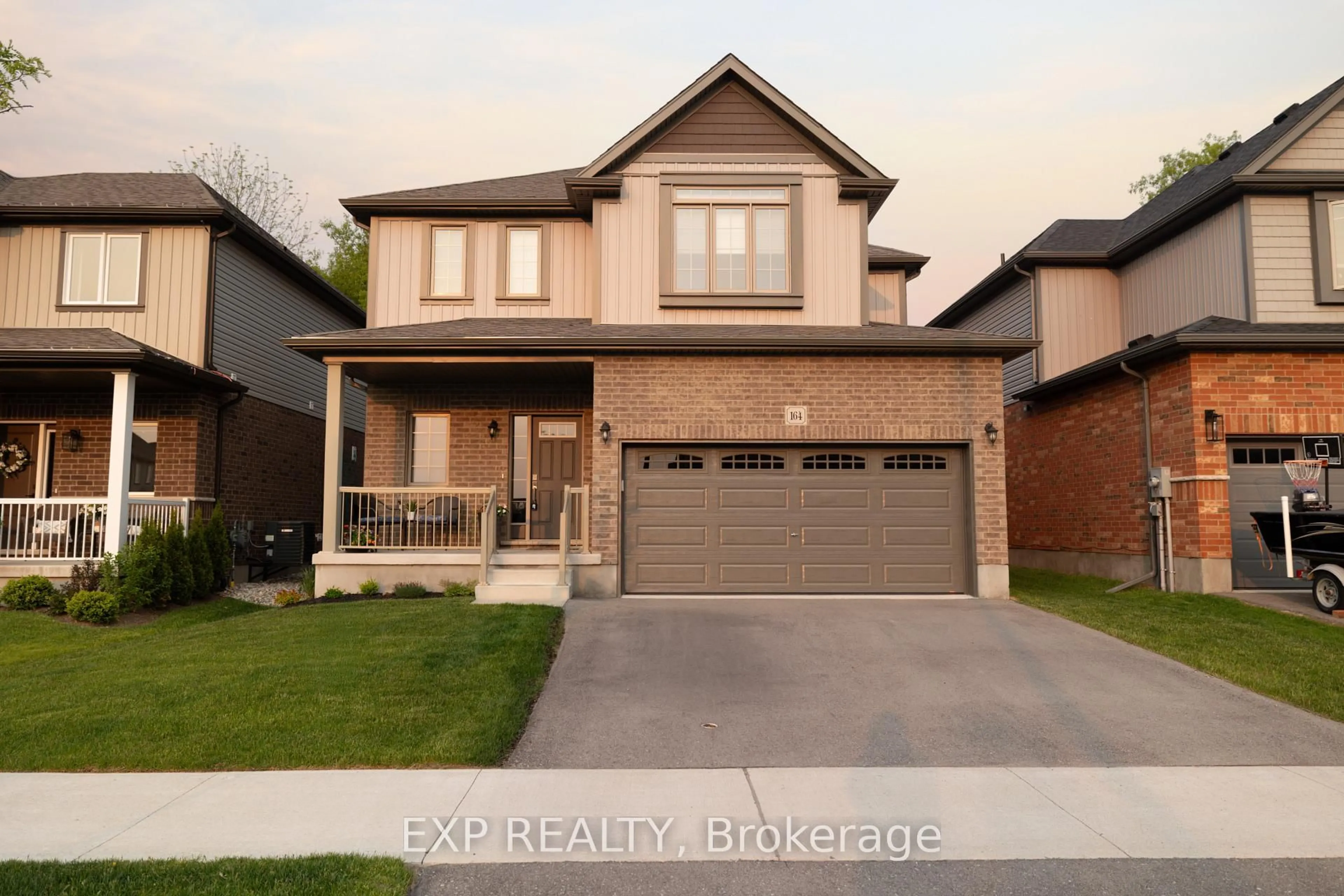 Home with brick exterior material, street for 164 Snyder Ave, Woolwich Ontario N3B 0C9