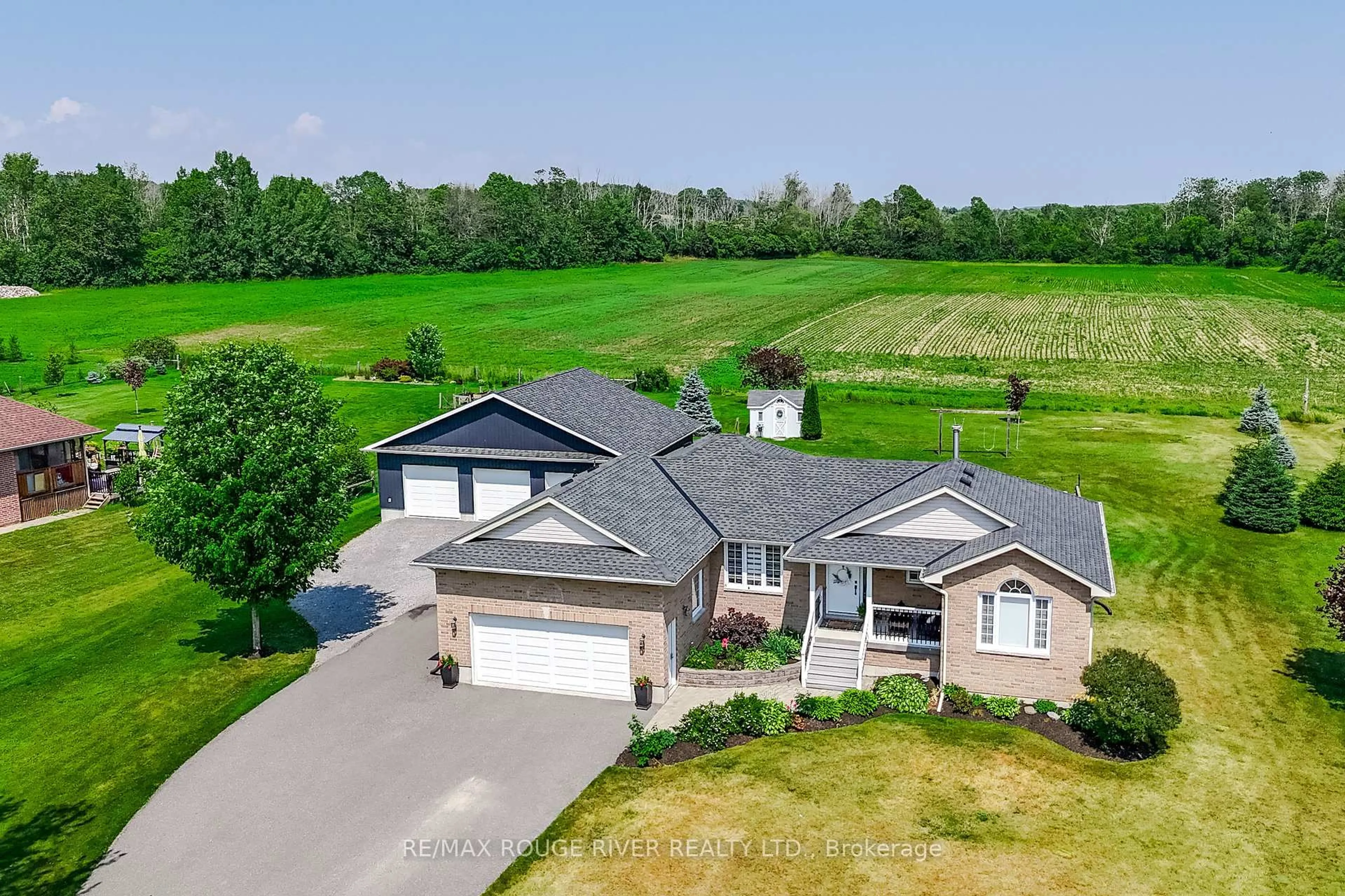A pic from outside/outdoor area/front of a property/back of a property/a pic from drone, water/lake/river/ocean view for 255 Purdy Rd, Alnwick/Haldimand Ontario K0K 2G0