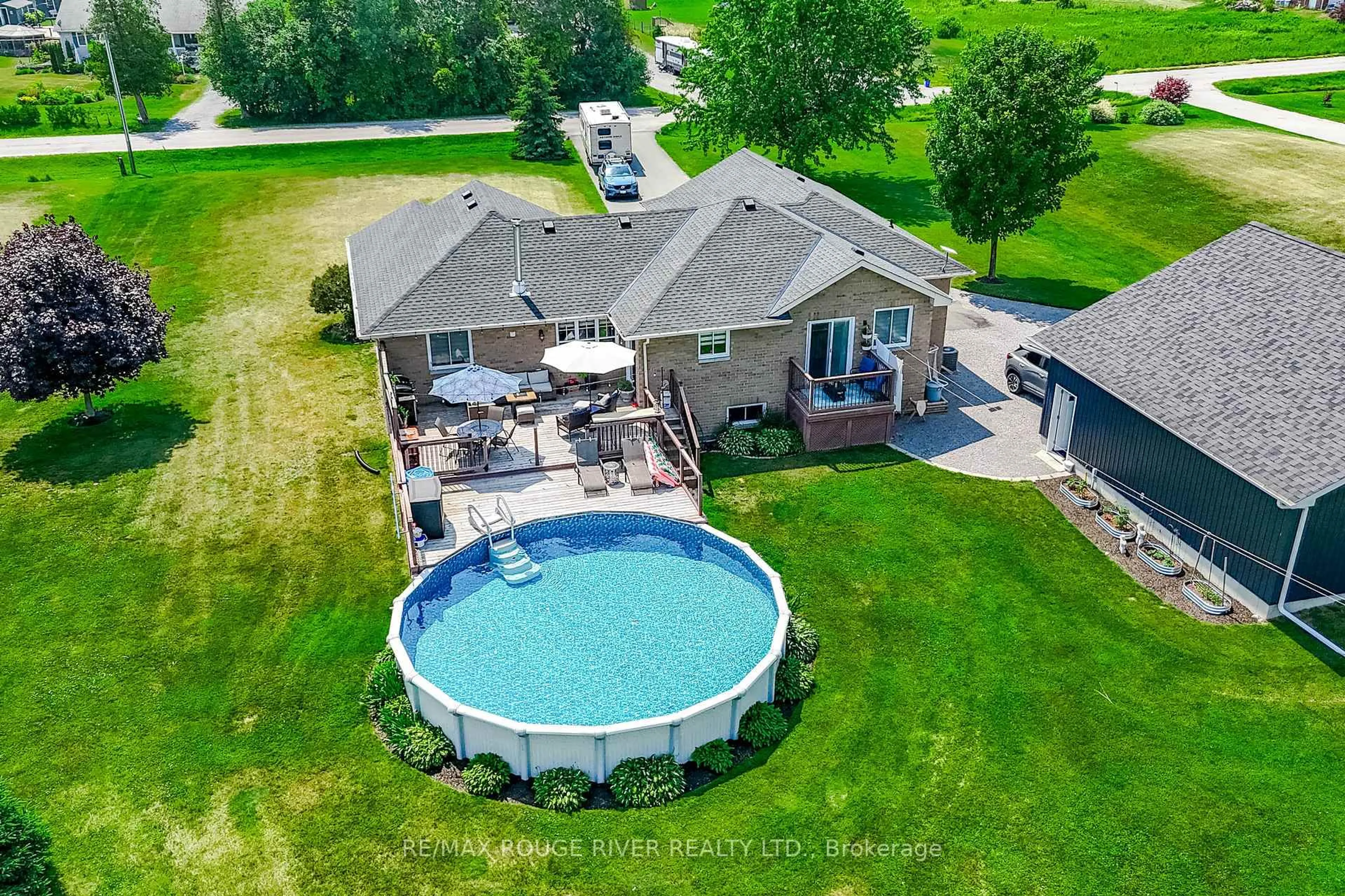 A pic from outside/outdoor area/front of a property/back of a property/a pic from drone, water/lake/river/ocean view for 255 Purdy Rd, Alnwick/Haldimand Ontario K0K 2G0