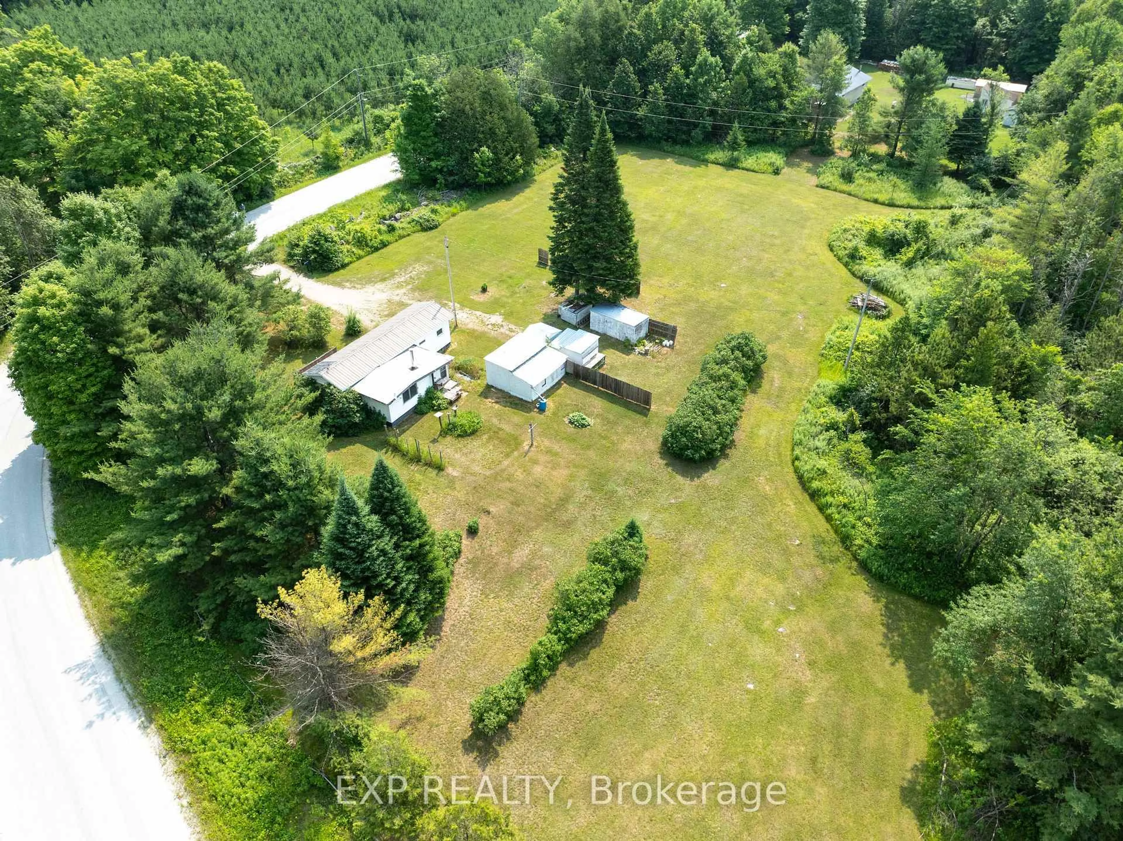 A pic from outside/outdoor area/front of a property/back of a property/a pic from drone, forest/trees view for 1319 Dalhousie 5B Concession, Lanark Ontario K0G 1K0
