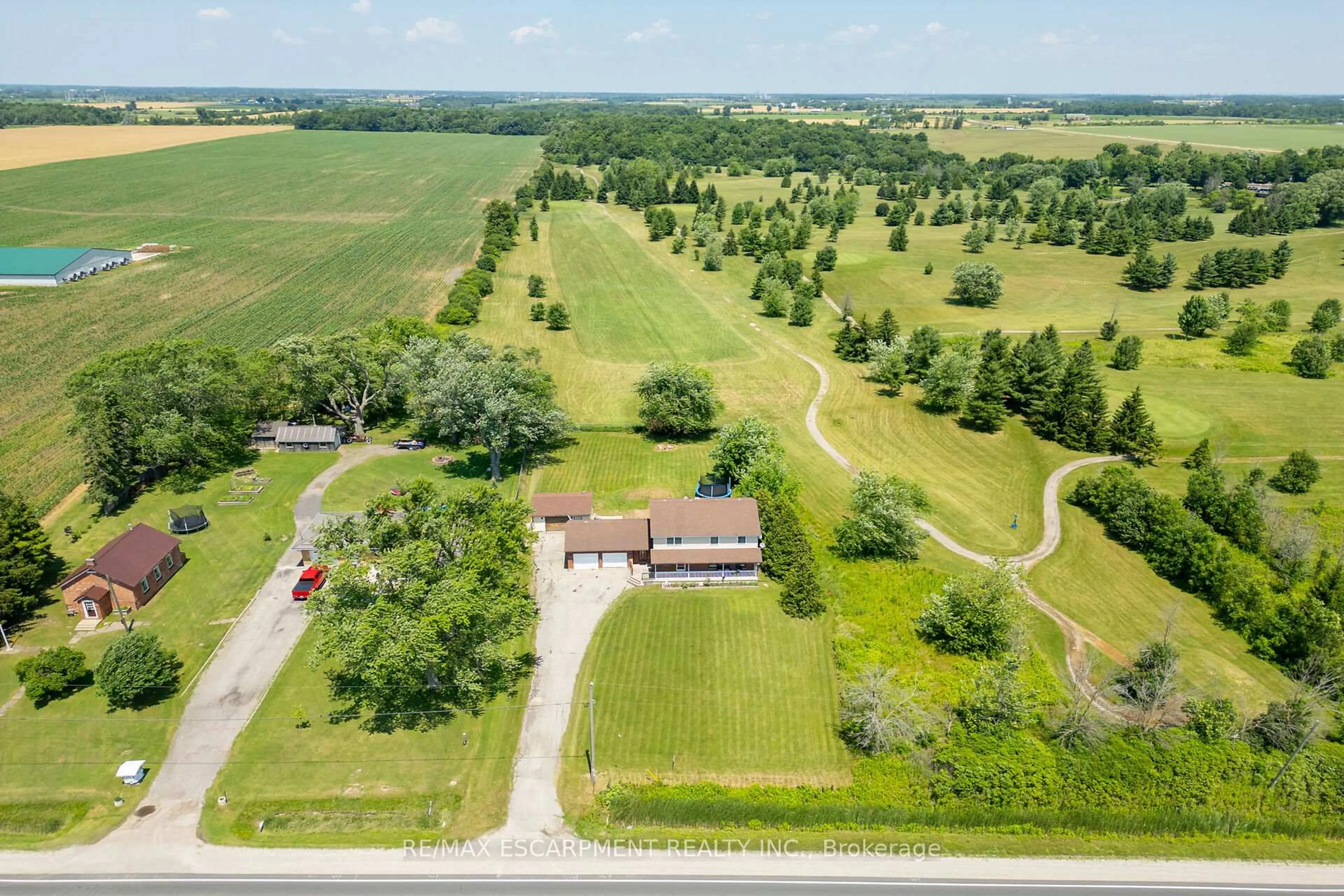 A pic from outside/outdoor area/front of a property/back of a property/a pic from drone, unknown for 2605 Highway 3, Haldimand Ontario N0A 1J0