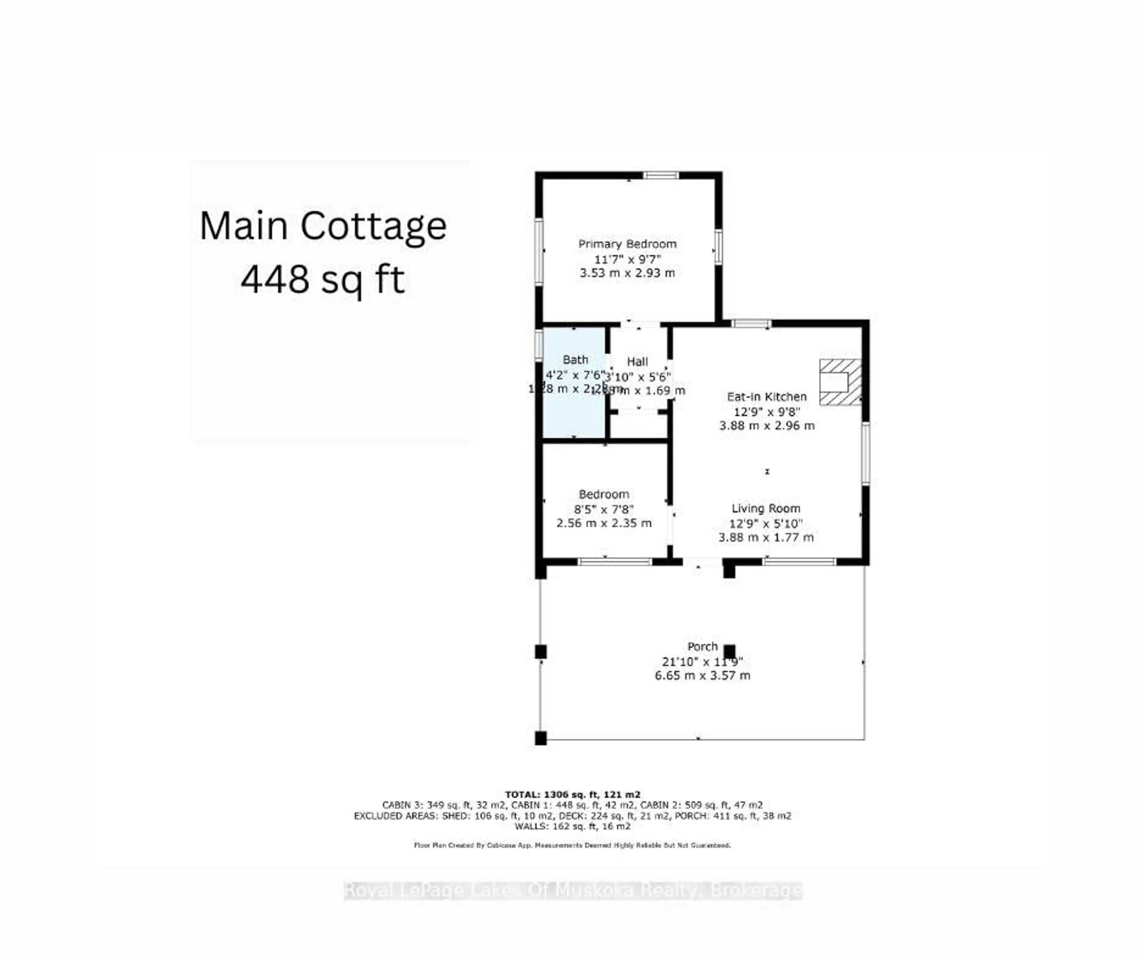 Floor plan for 1 Island 2SL Island, Gravenhurst Ontario P1P 1R1