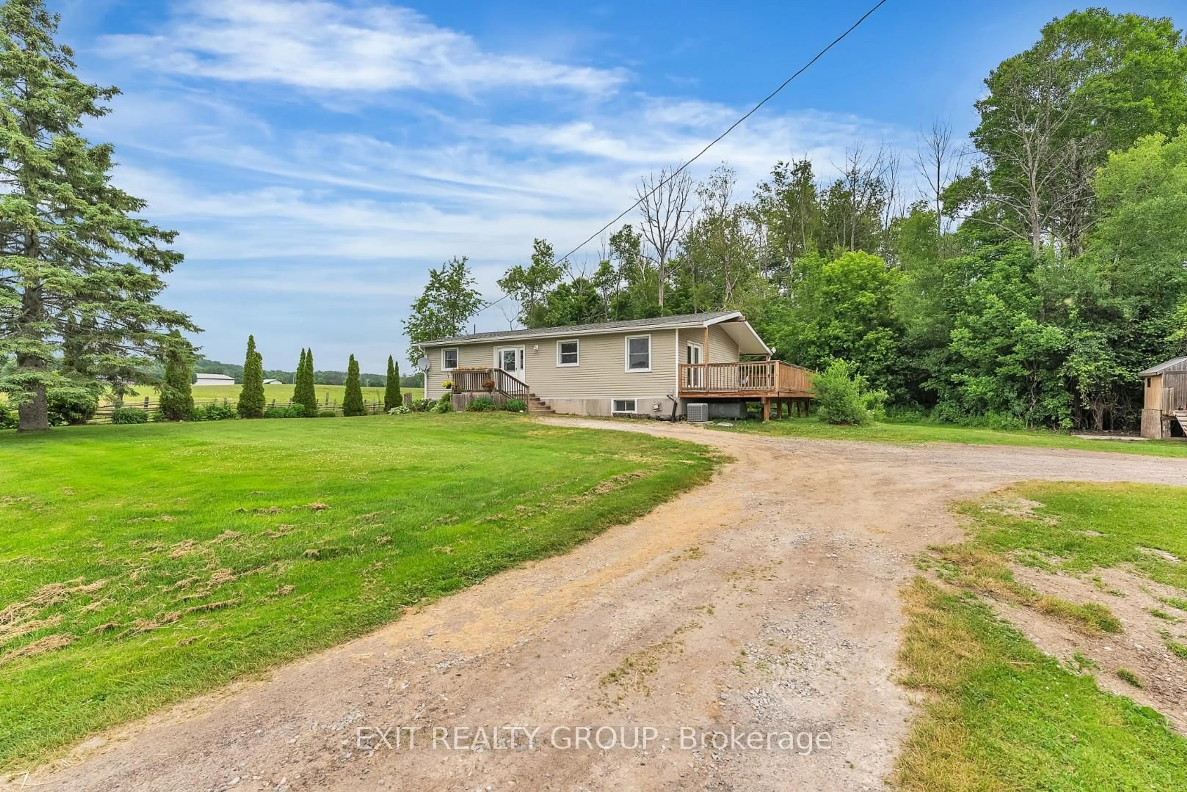 A pic from outside/outdoor area/front of a property/back of a property/a pic from drone, water/lake/river/ocean view for 1027 Broomfield Rd, Alnwick/Haldimand Ontario K0K 1M0