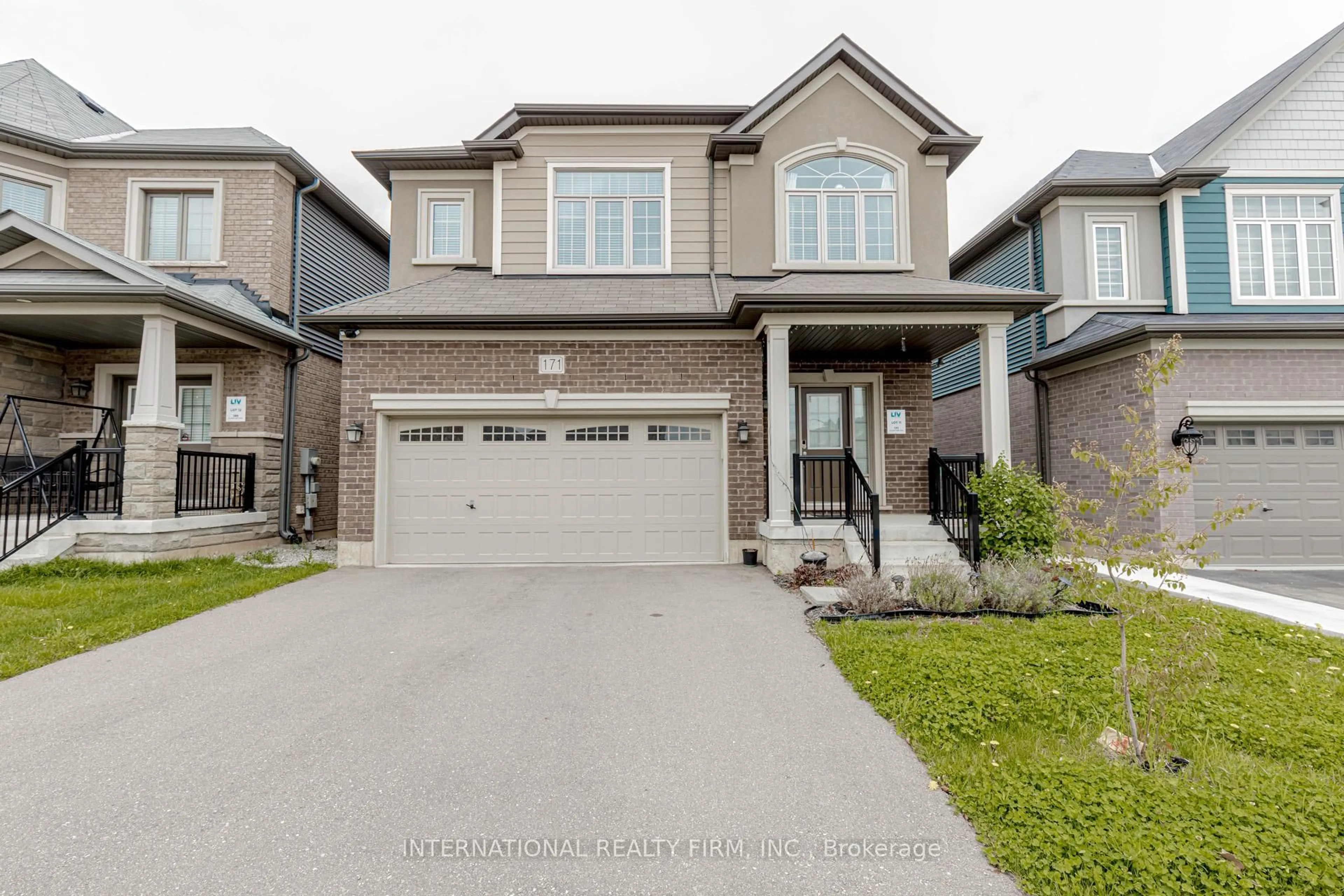 Home with brick exterior material, street for 171 Bilanski Farm Rd, Brantford Ontario N3S 0J4
