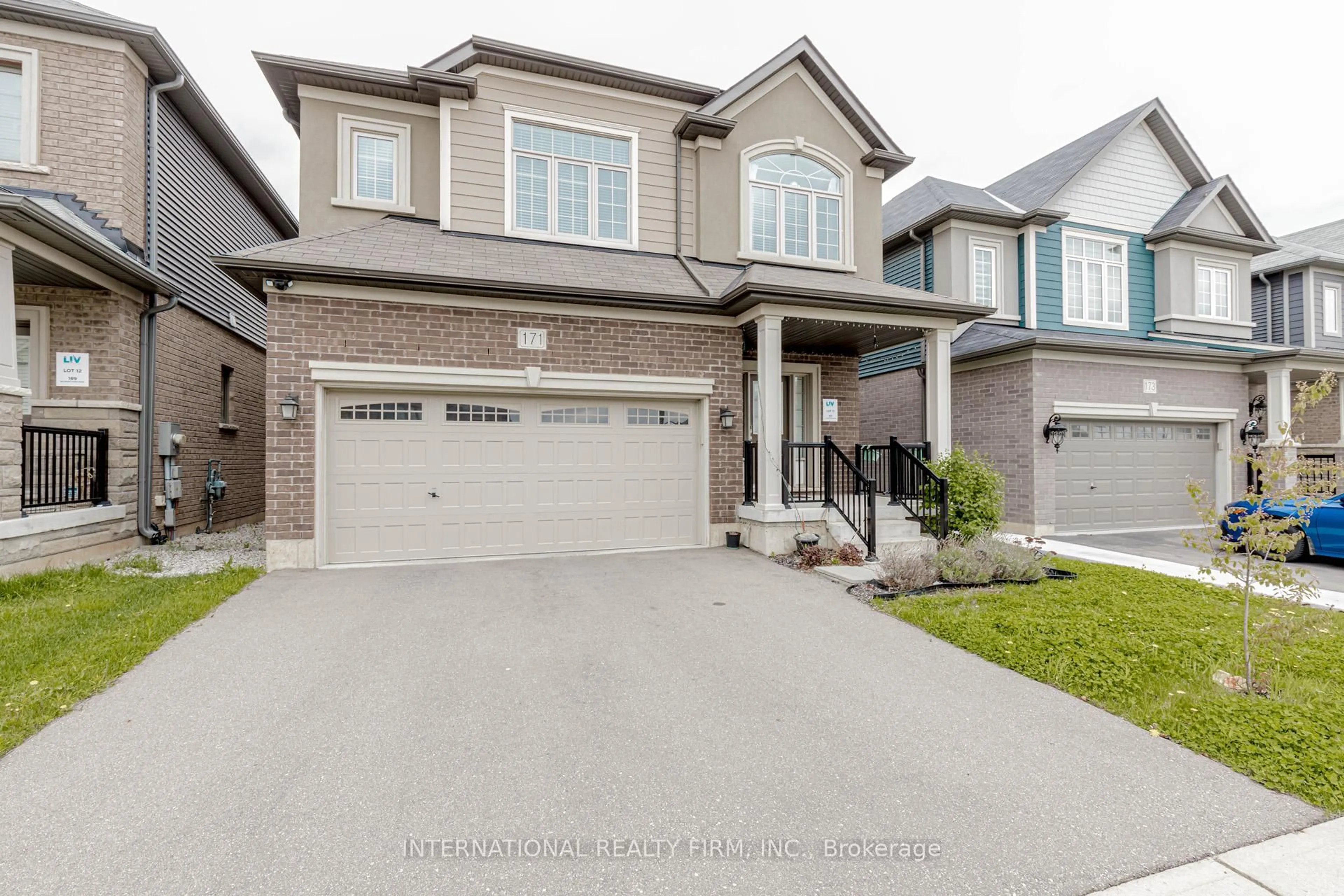 Home with brick exterior material, street for 171 Bilanski Farm Rd, Brantford Ontario N3S 0J4