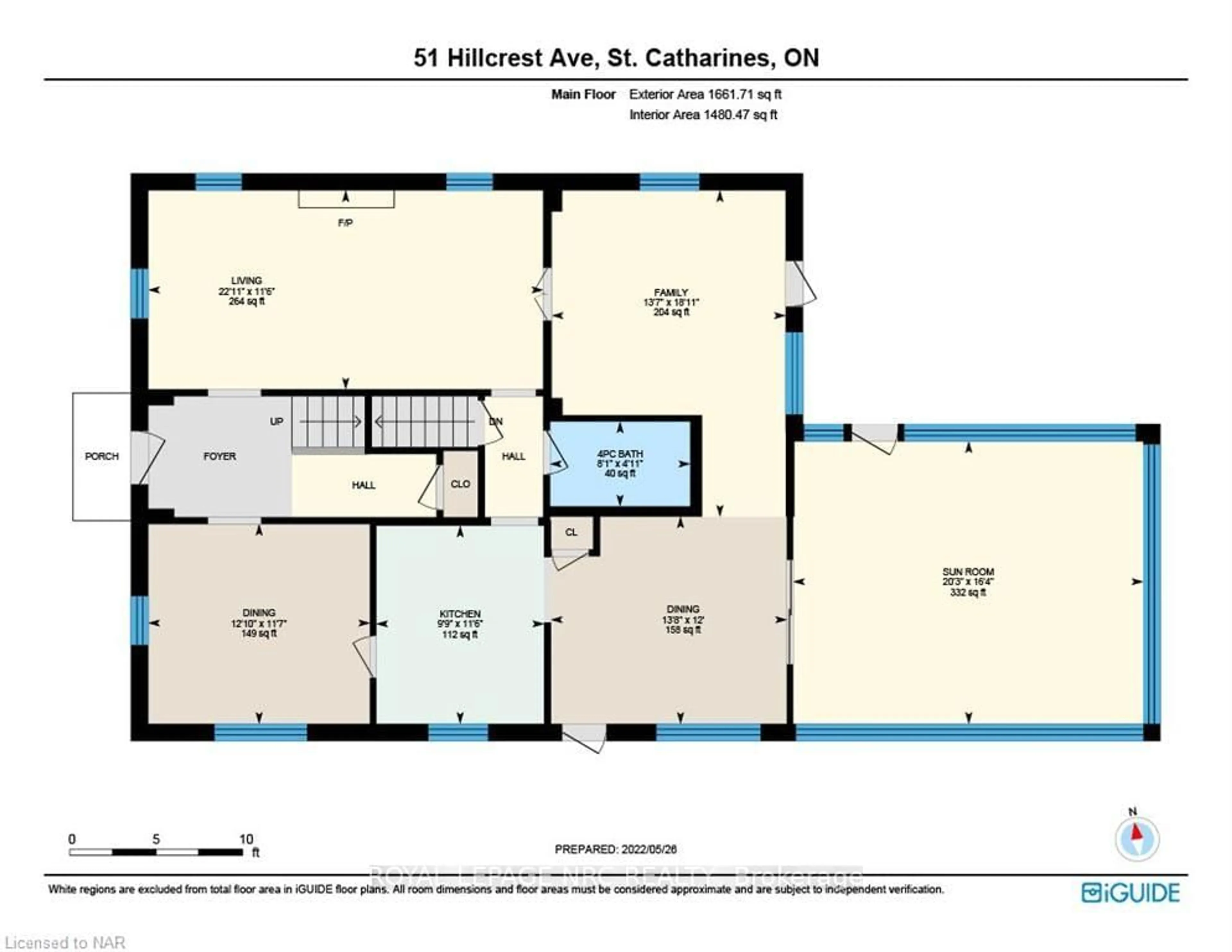 Floor plan for 51 HILLCREST Ave, St. Catharines Ontario L2R 4Y3