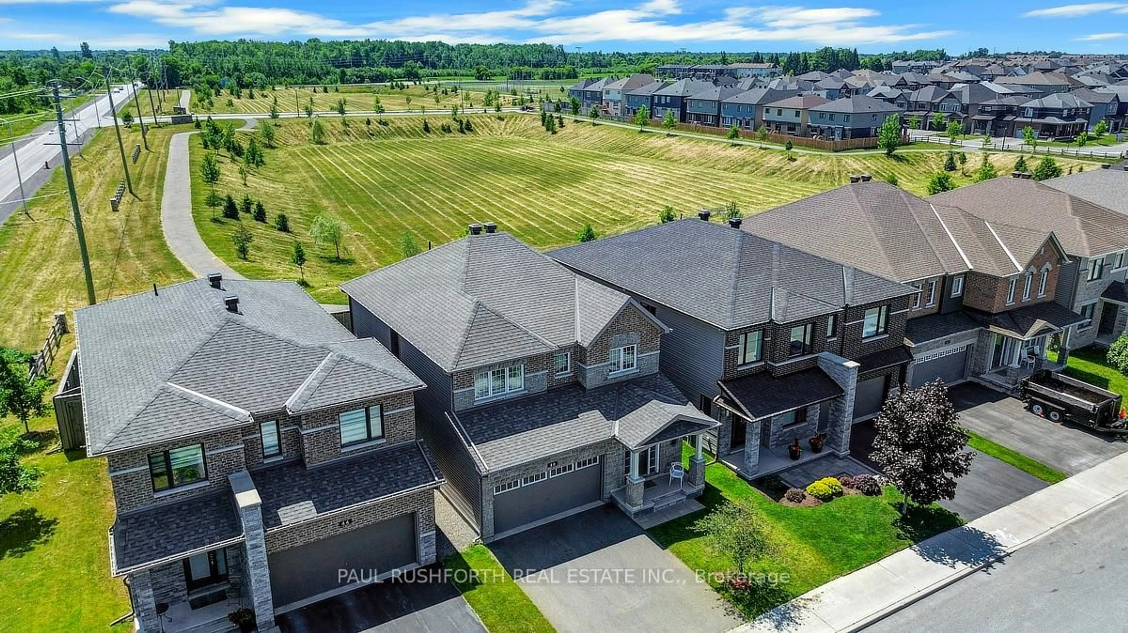 A pic from outside/outdoor area/front of a property/back of a property/a pic from drone, unknown for 46 Knockaderry Cres, Ottawa Ontario K2J 6G8