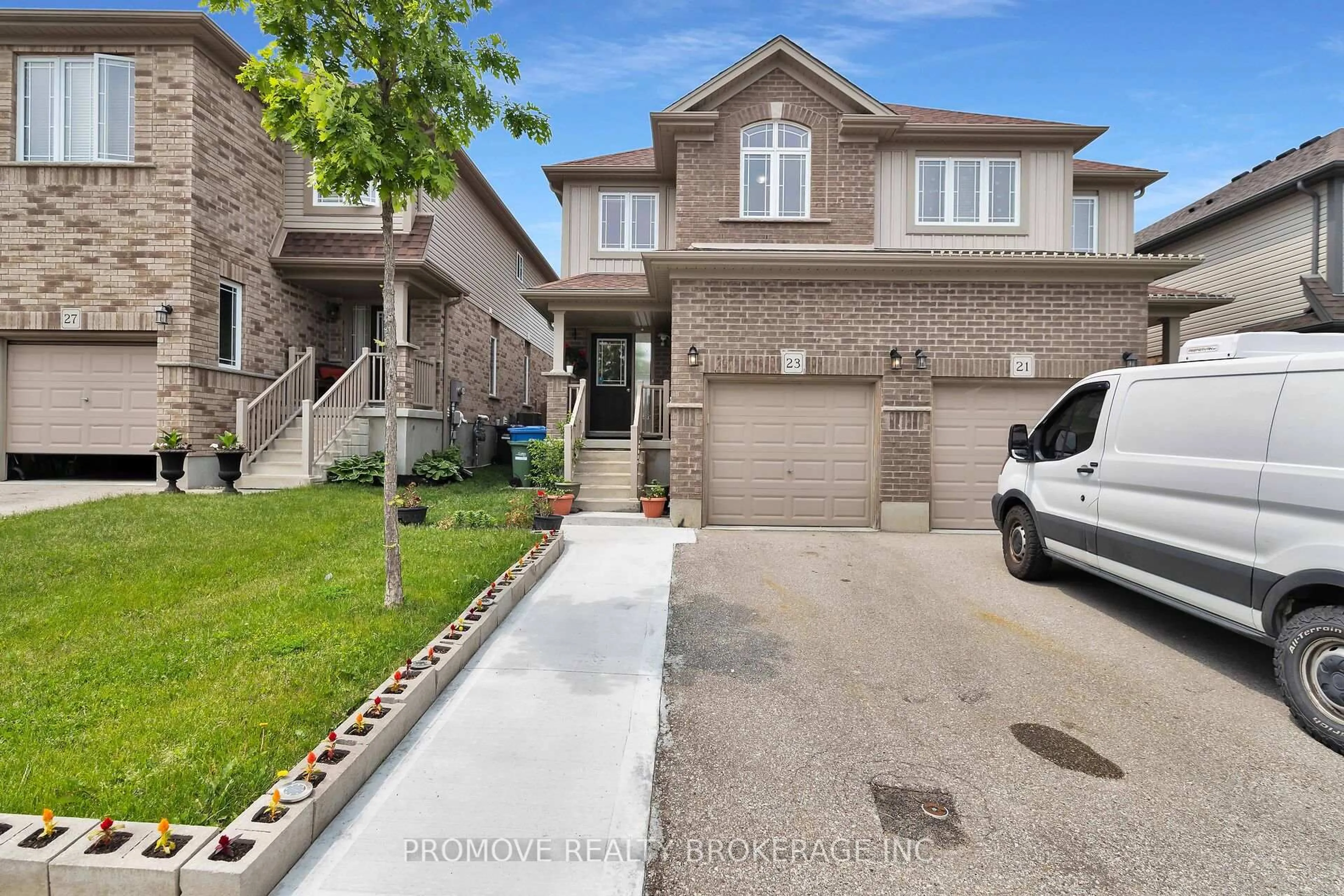 Home with brick exterior material, street for 23 Ambrous Cres, Guelph Ontario N1G 0G1