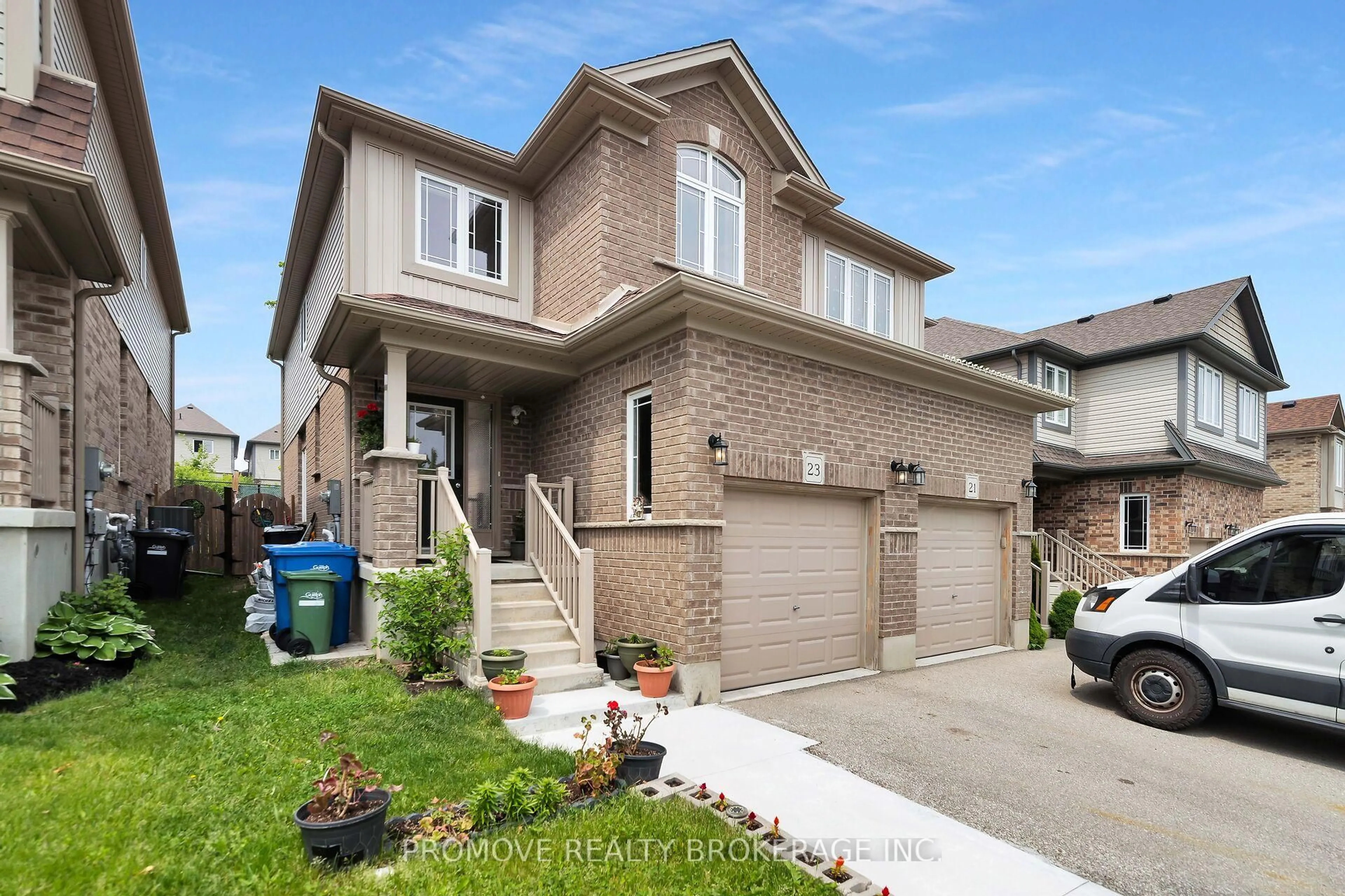 Home with brick exterior material, street for 23 Ambrous Cres, Guelph Ontario N1G 0G1
