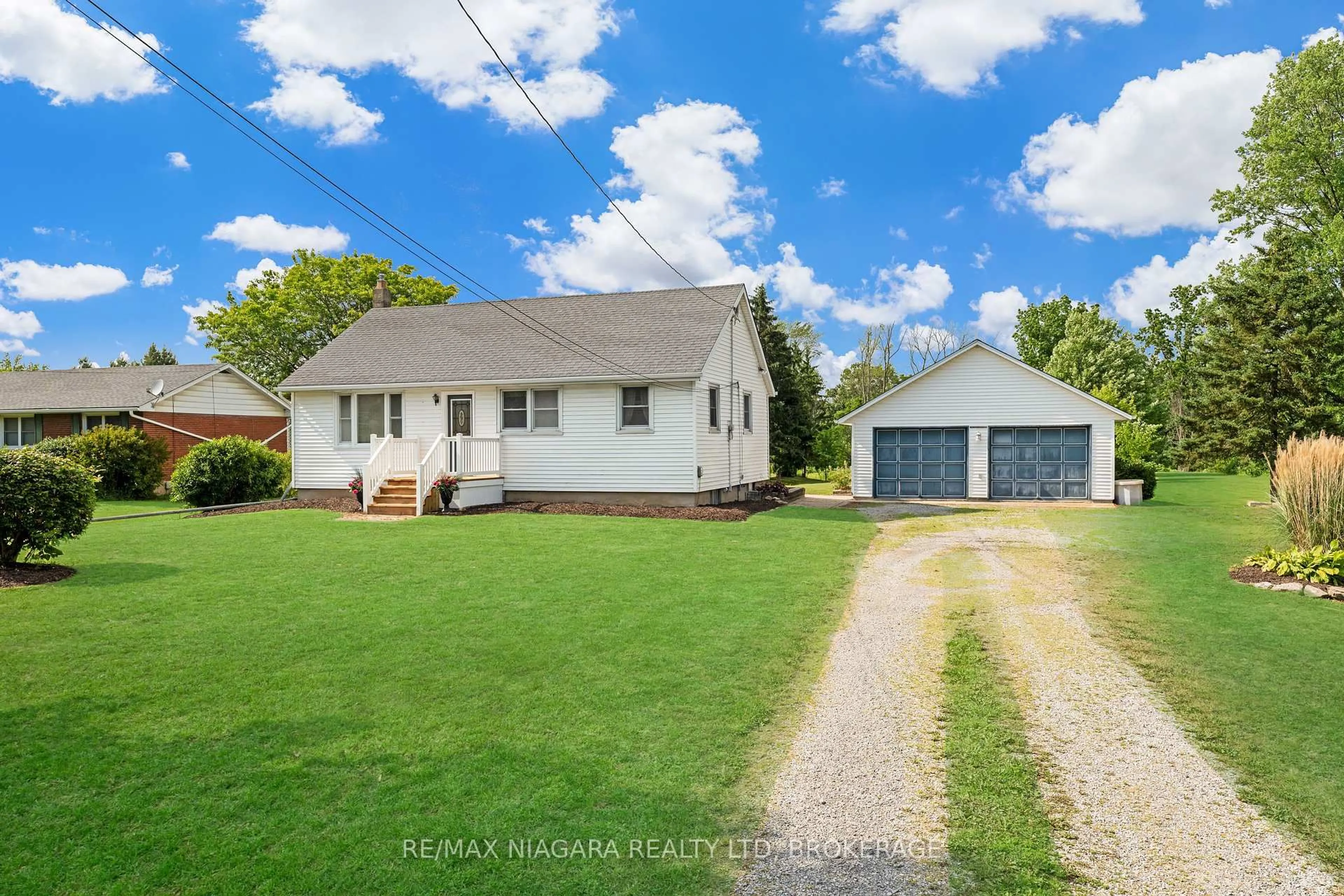 A pic from outside/outdoor area/front of a property/back of a property/a pic from drone, street for 42574 3 Highway, Wainfleet Ontario L0S 1V0