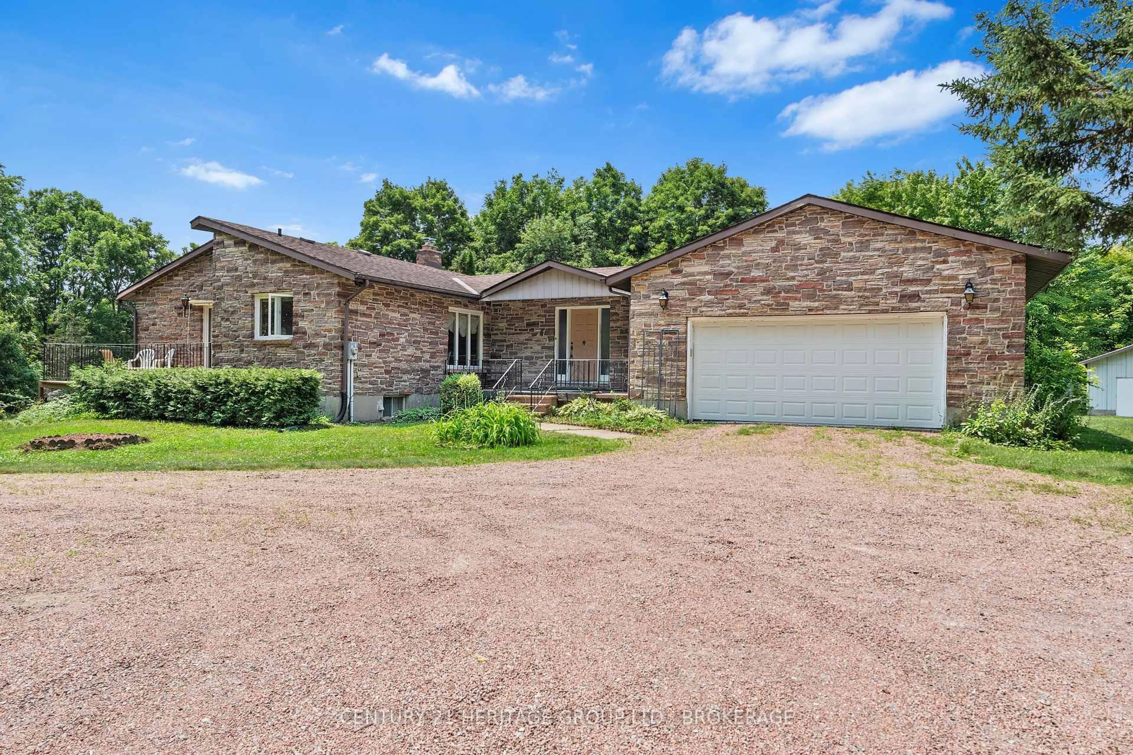 Home with brick exterior material, street for 1882 Sunbury Rd, Inverary Ontario K0H 1X0