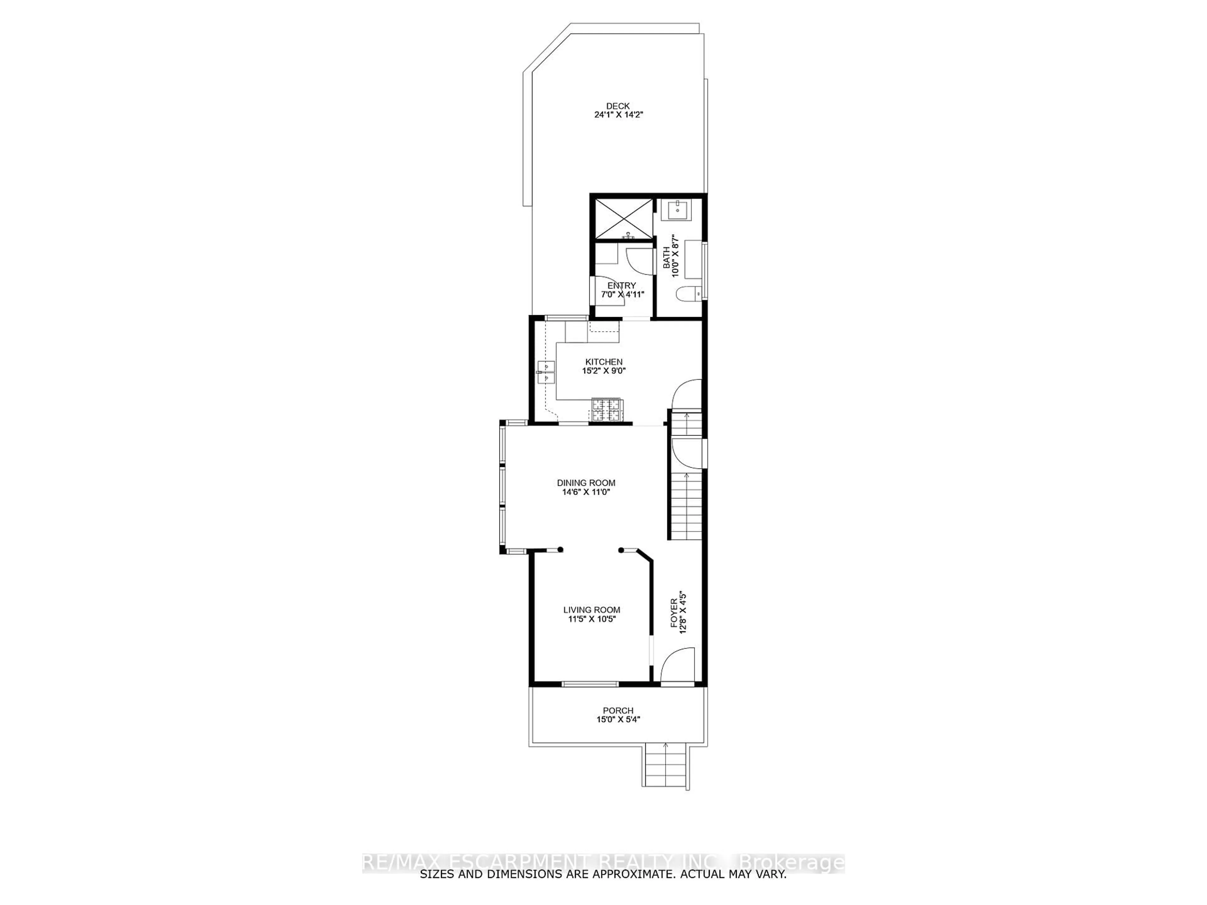Floor plan for 74 Rosemont Ave, Hamilton Ontario L8L 2M5