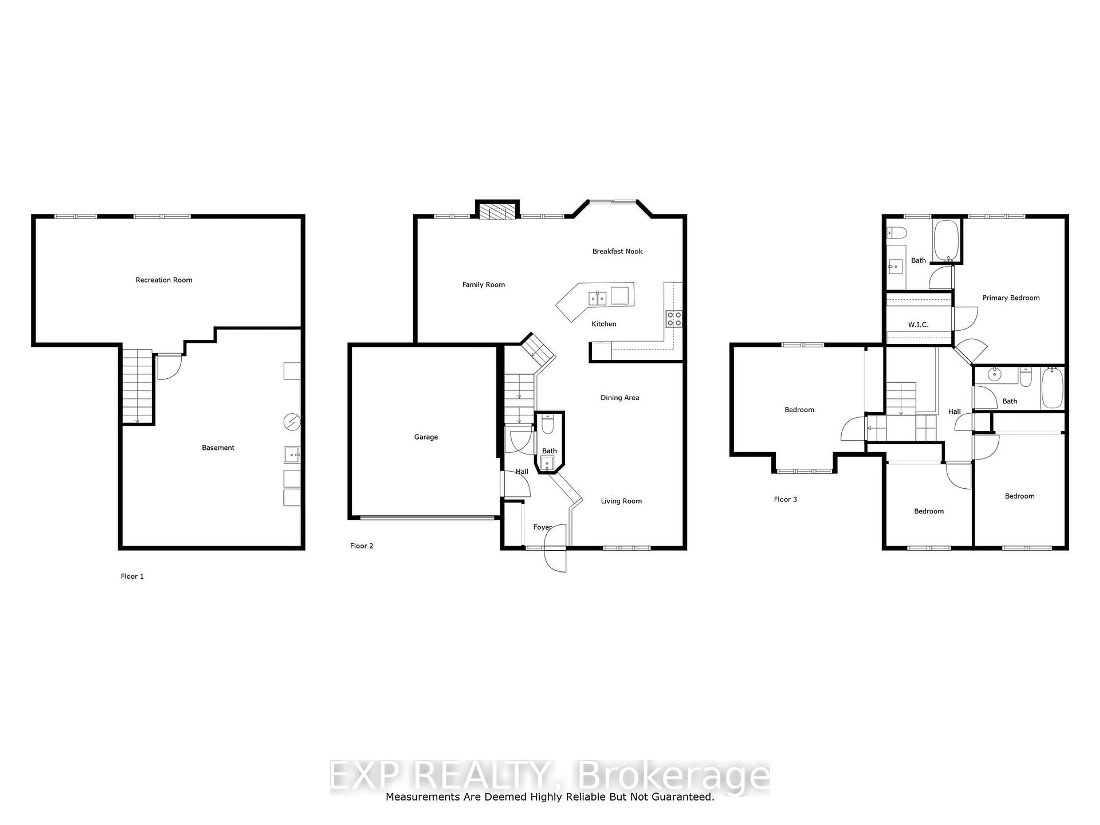 Floor plan for 54 Huntcliff Pl, Ottawa Ontario K2G 6Z9