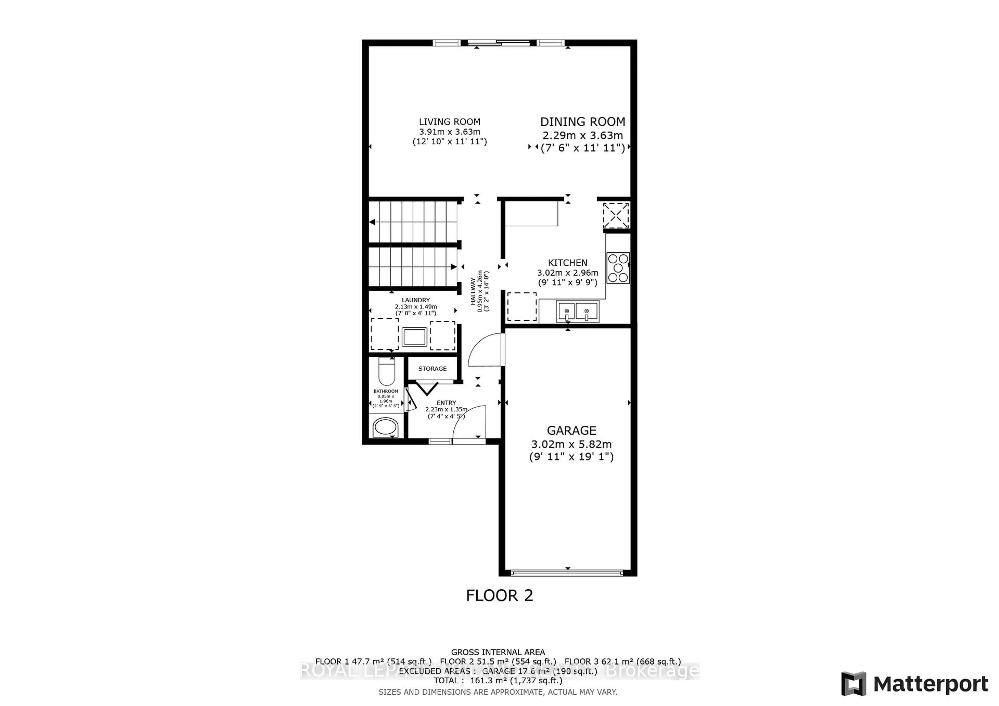 Floor plan for 131 Bonaventure Dr #25, London East Ontario N5V 4H8